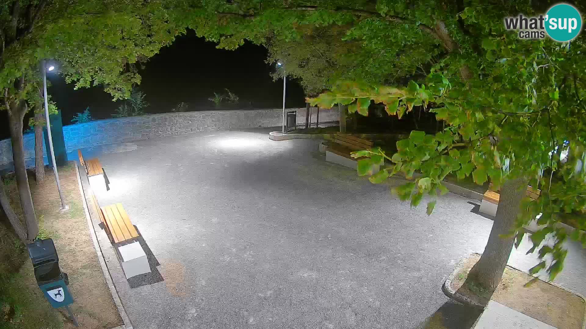 Senj Live Cam – Writers’ Park and the Velebit Channel