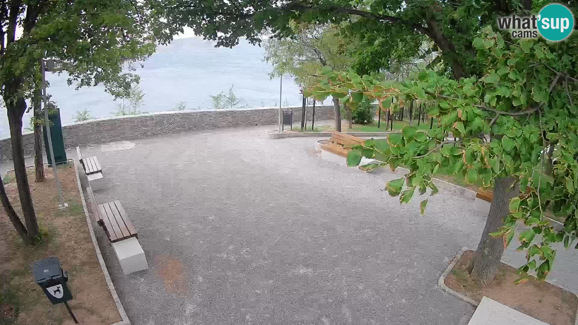 Senj Live Cam – Writers’ Park and the Velebit Channel