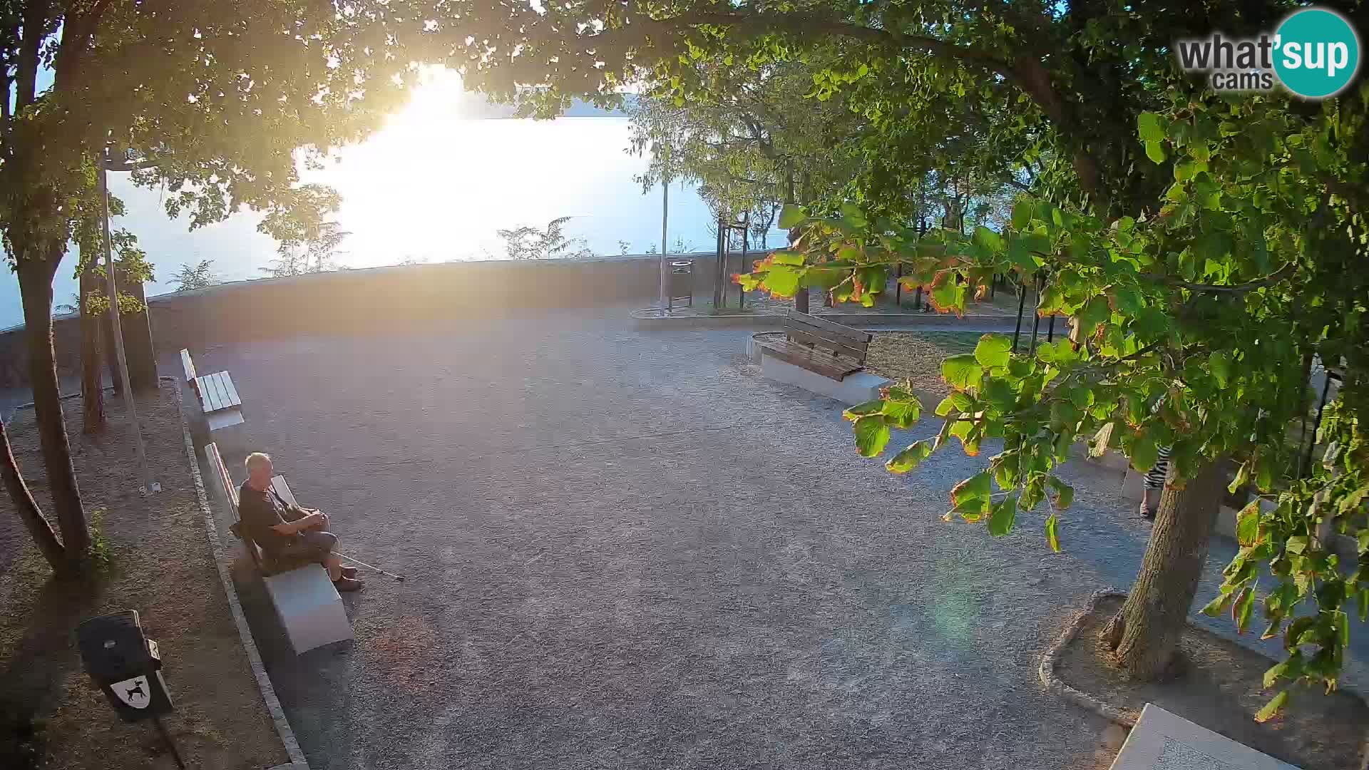 Senj Live Cam – Writers’ Park and the Velebit Channel