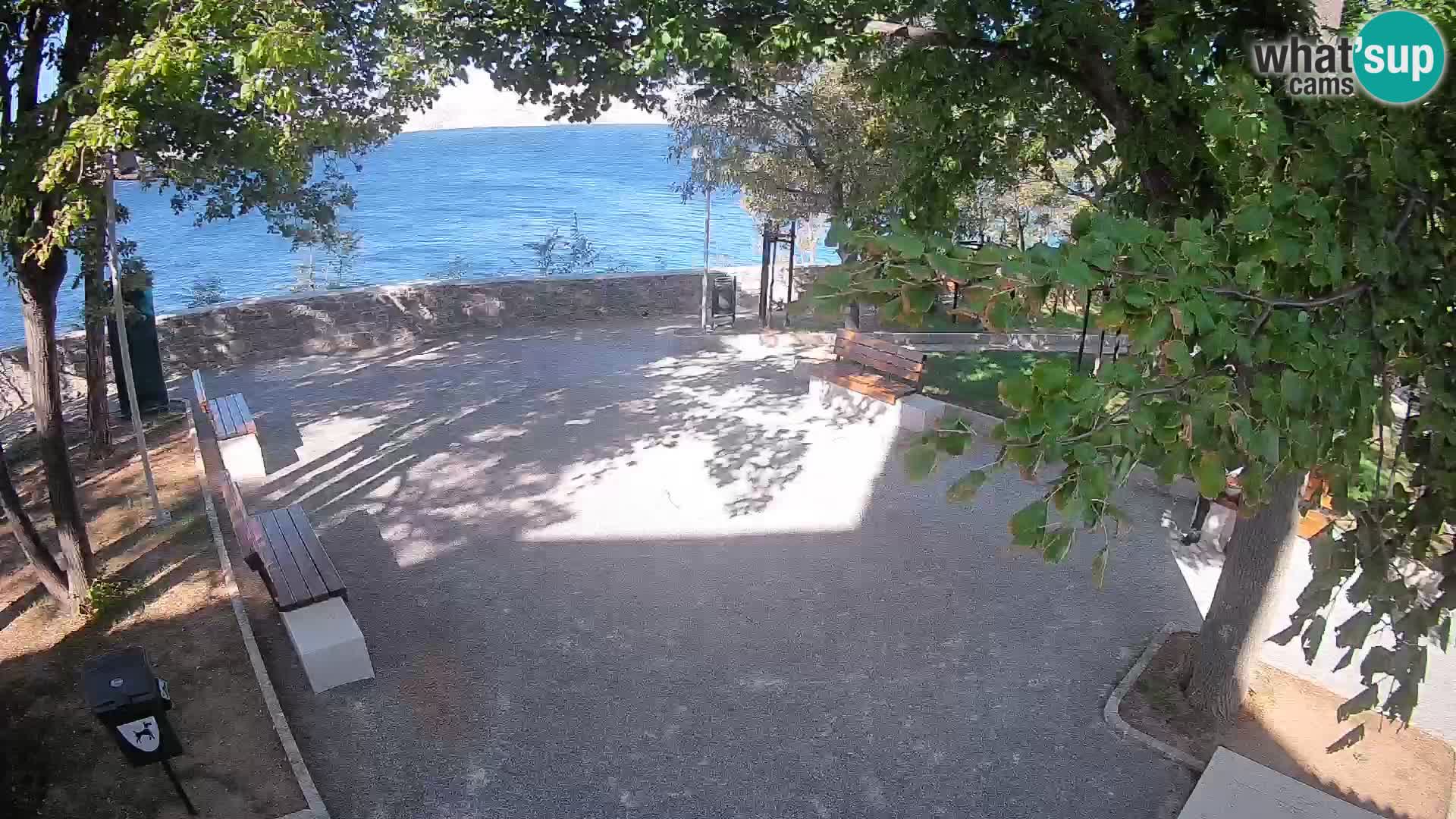 Senj Live Cam – Writers’ Park and the Velebit Channel