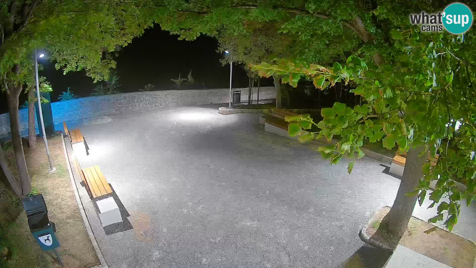 Senj Live Webcam – Schriftstellerpark und Velebit-Kanal