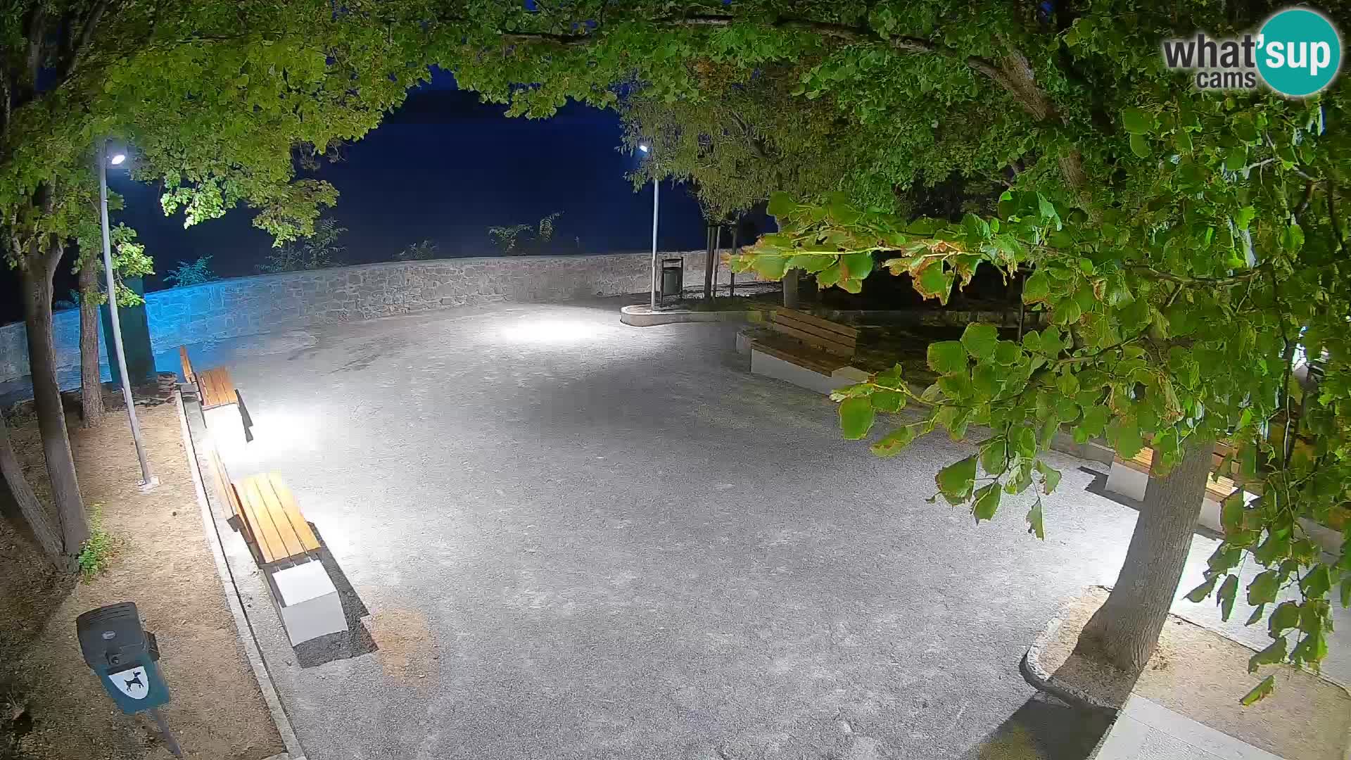 Senj Live Cam – Writers’ Park and the Velebit Channel