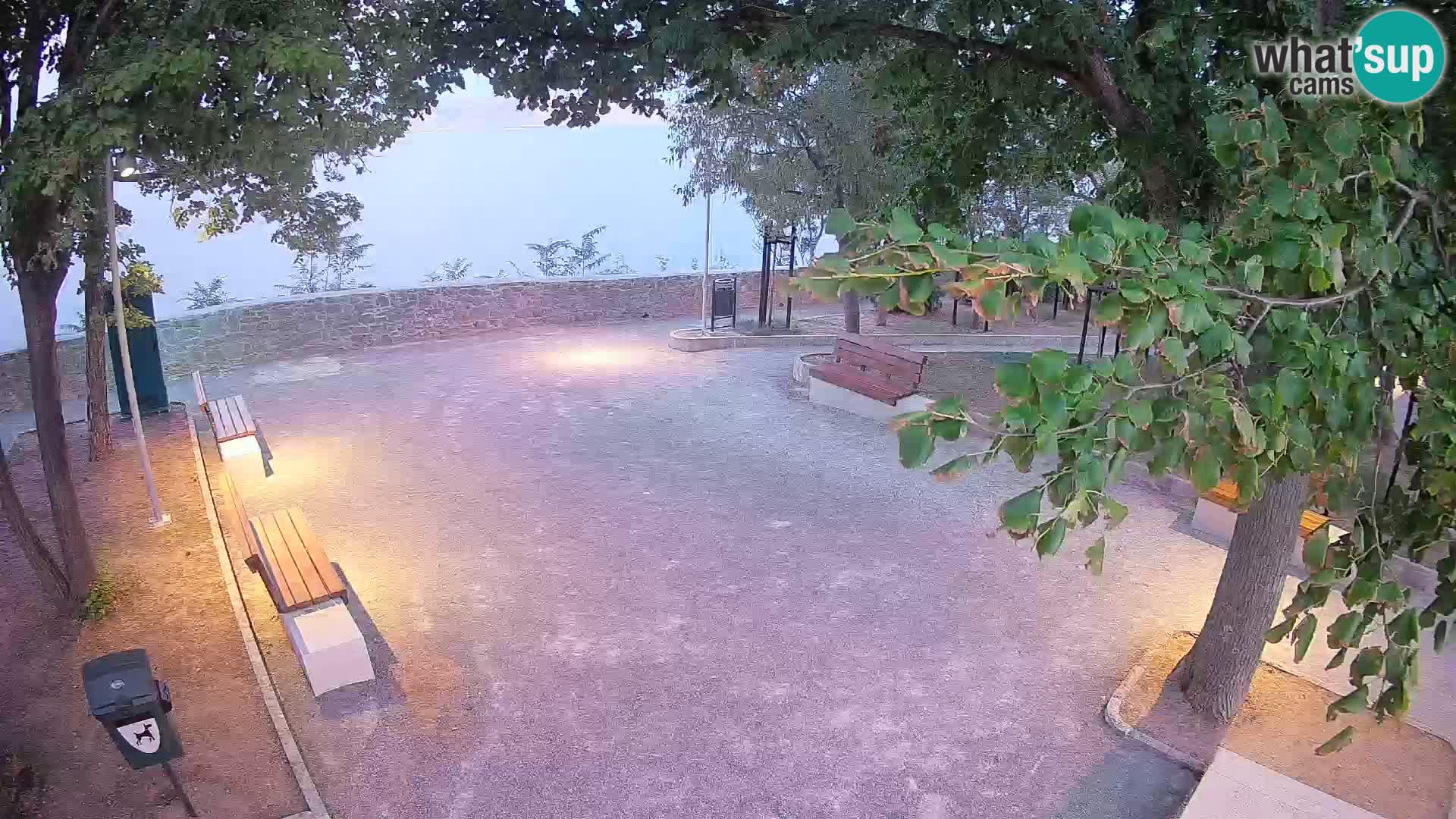 Senj Live Cam – Writers’ Park and the Velebit Channel