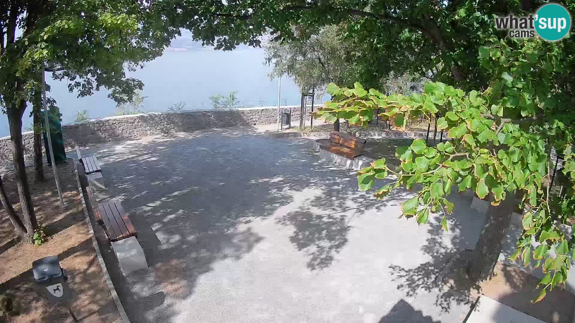 Senj Live Cam – Writers’ Park and the Velebit Channel