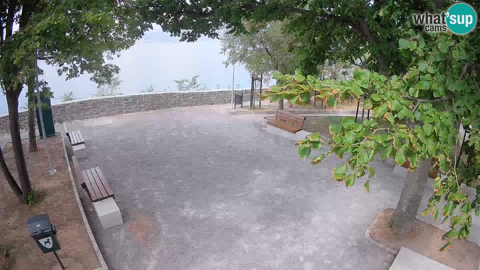 Senj Live Cam – Writers’ Park and the Velebit Channel