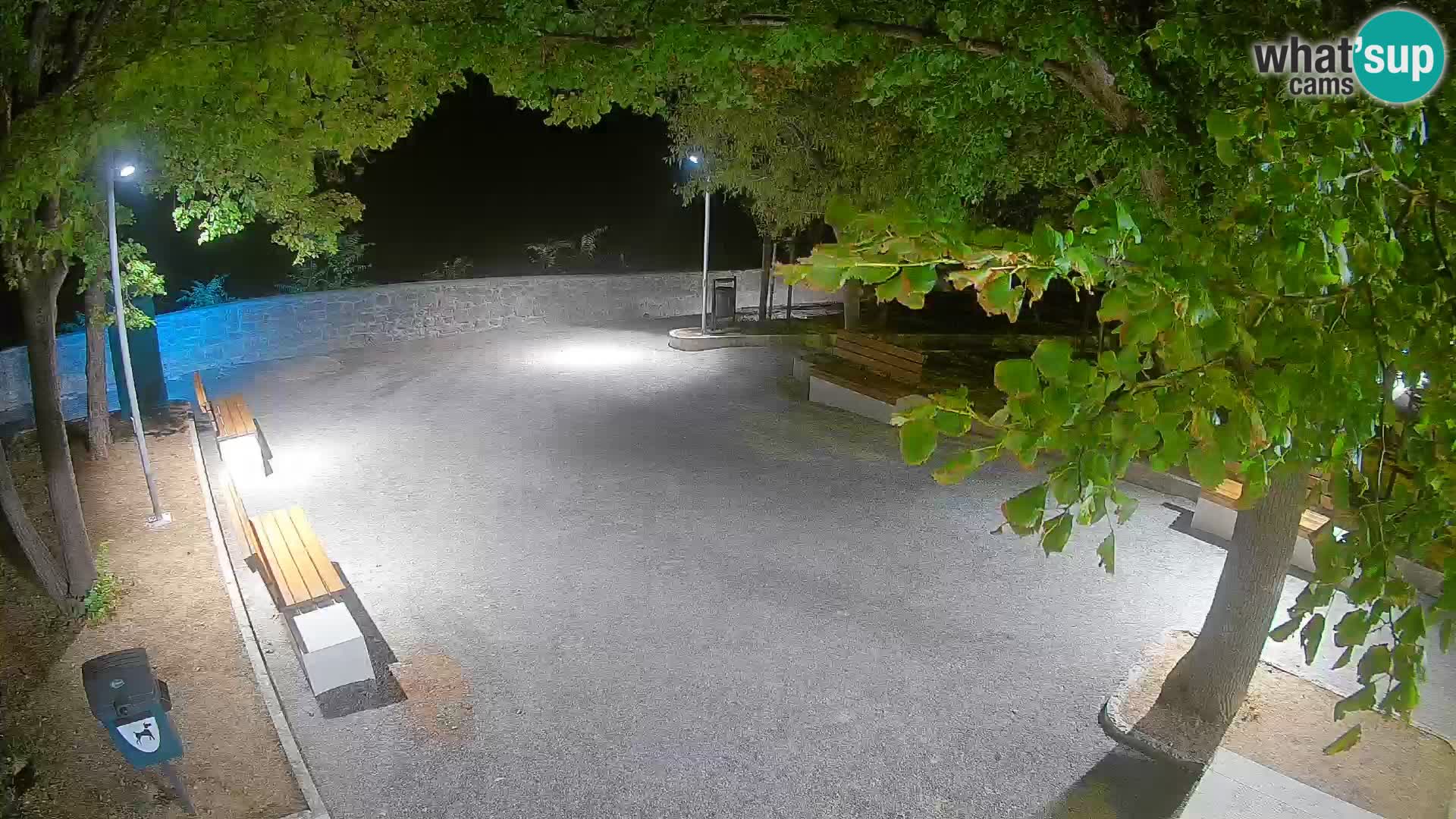 Senj Live Cam – Writers’ Park and the Velebit Channel