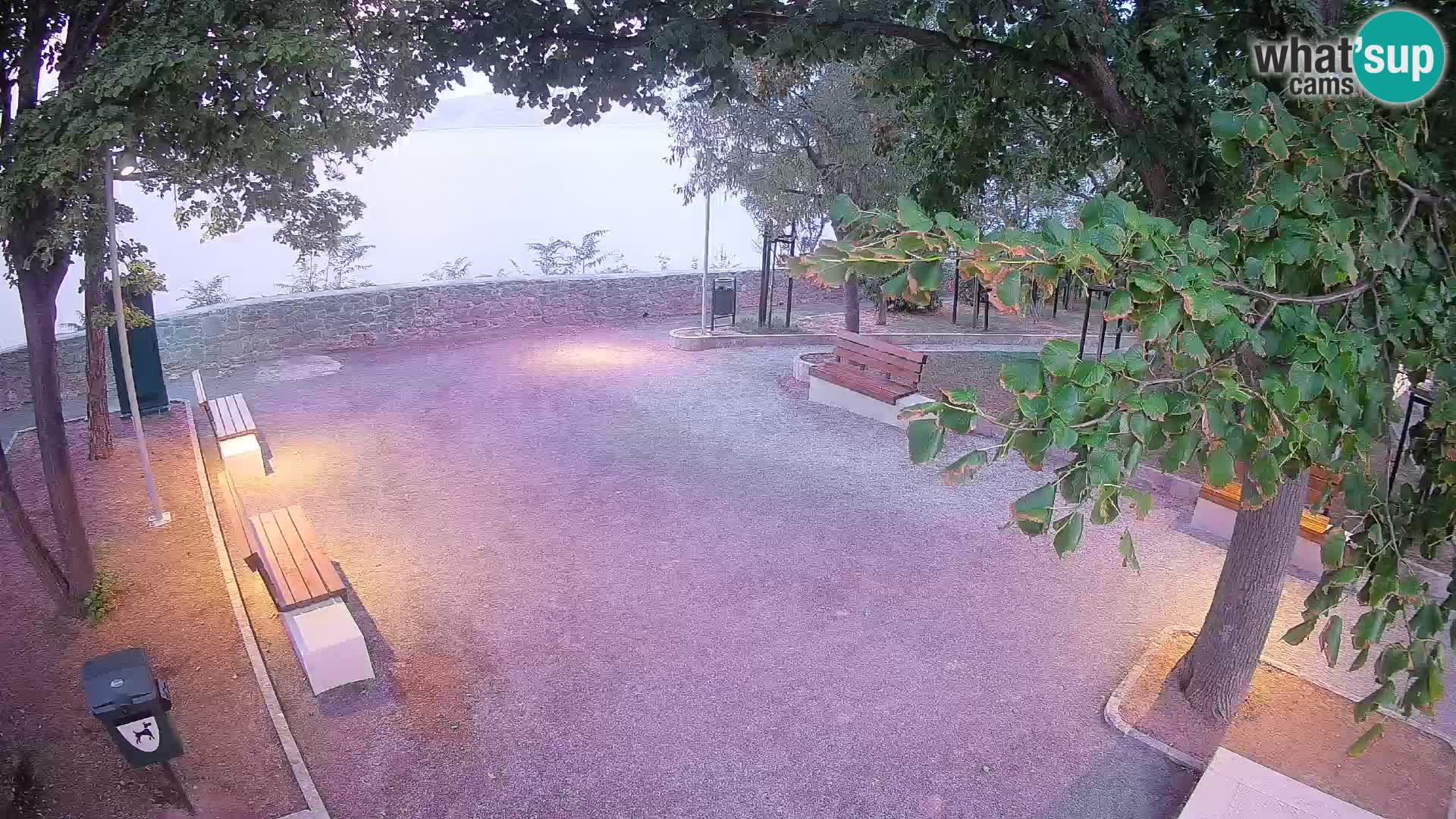 Senj Live Cam – Writers’ Park and the Velebit Channel