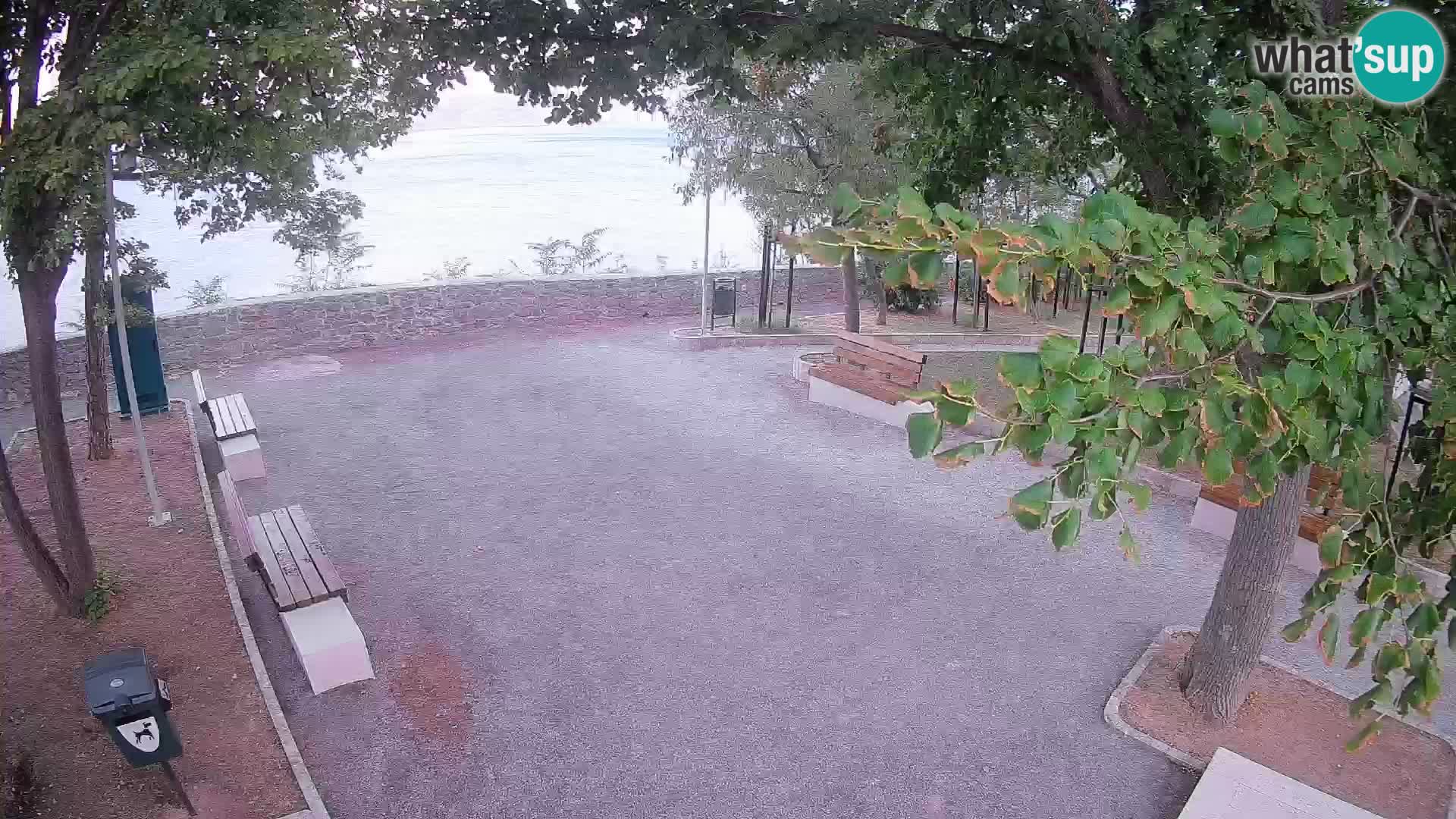 Senj Live Cam – Writers’ Park and the Velebit Channel