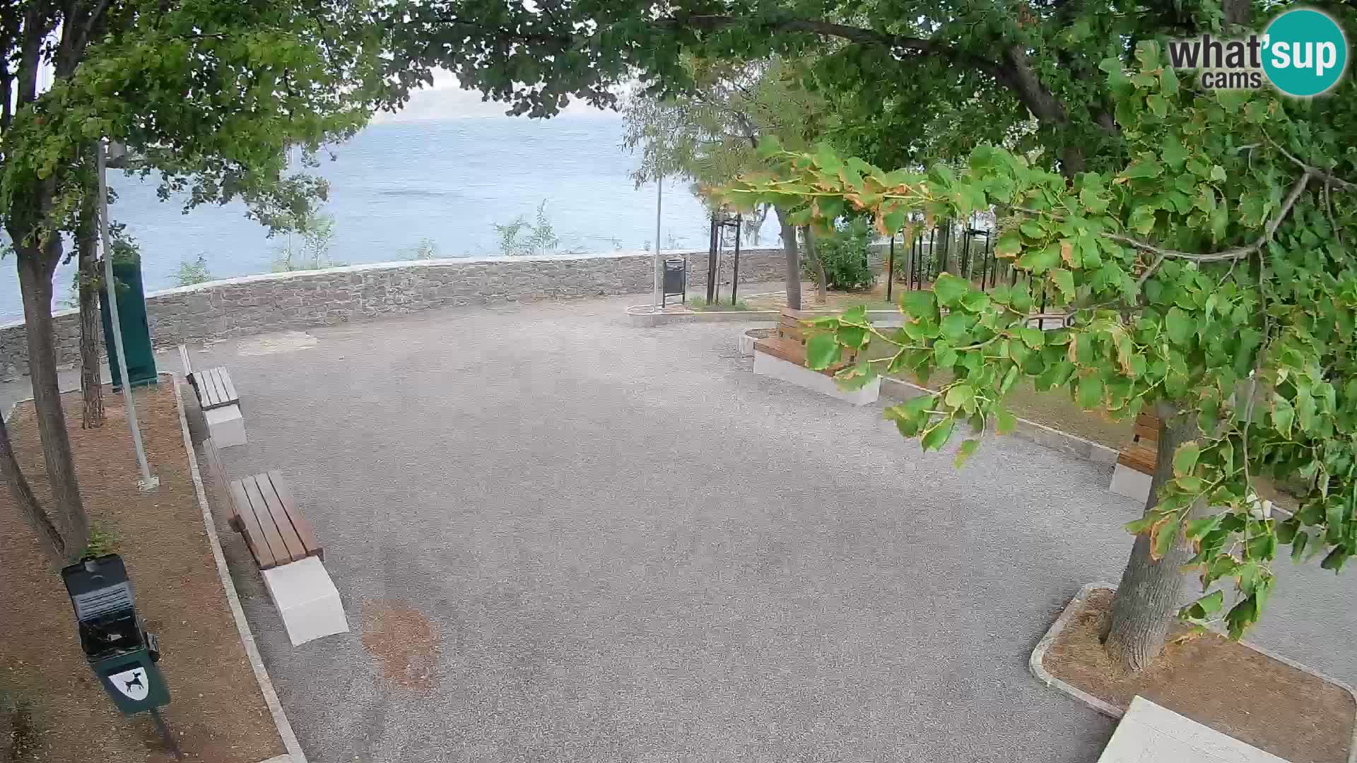 Senj Live Cam – Writers’ Park and the Velebit Channel