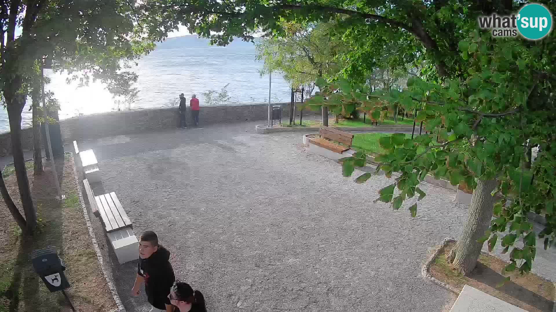 Senj Live Cam – Writers’ Park and the Velebit Channel