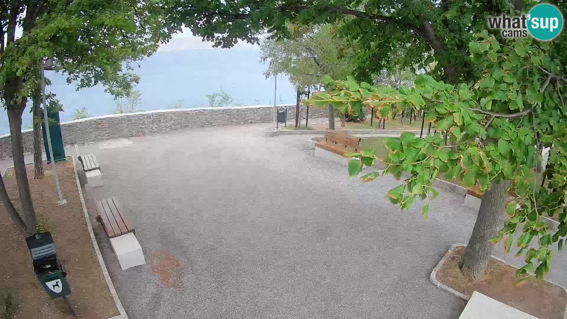Senj Live Cam – Writers’ Park and the Velebit Channel
