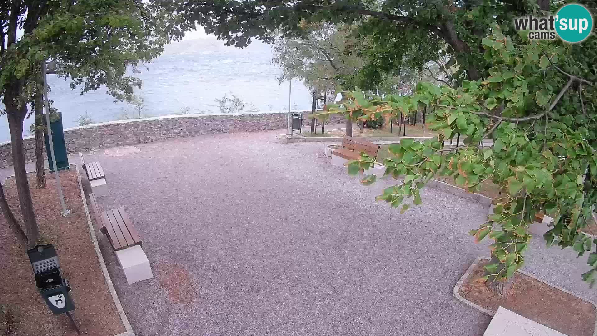 Senj Live Cam – Writers’ Park and the Velebit Channel