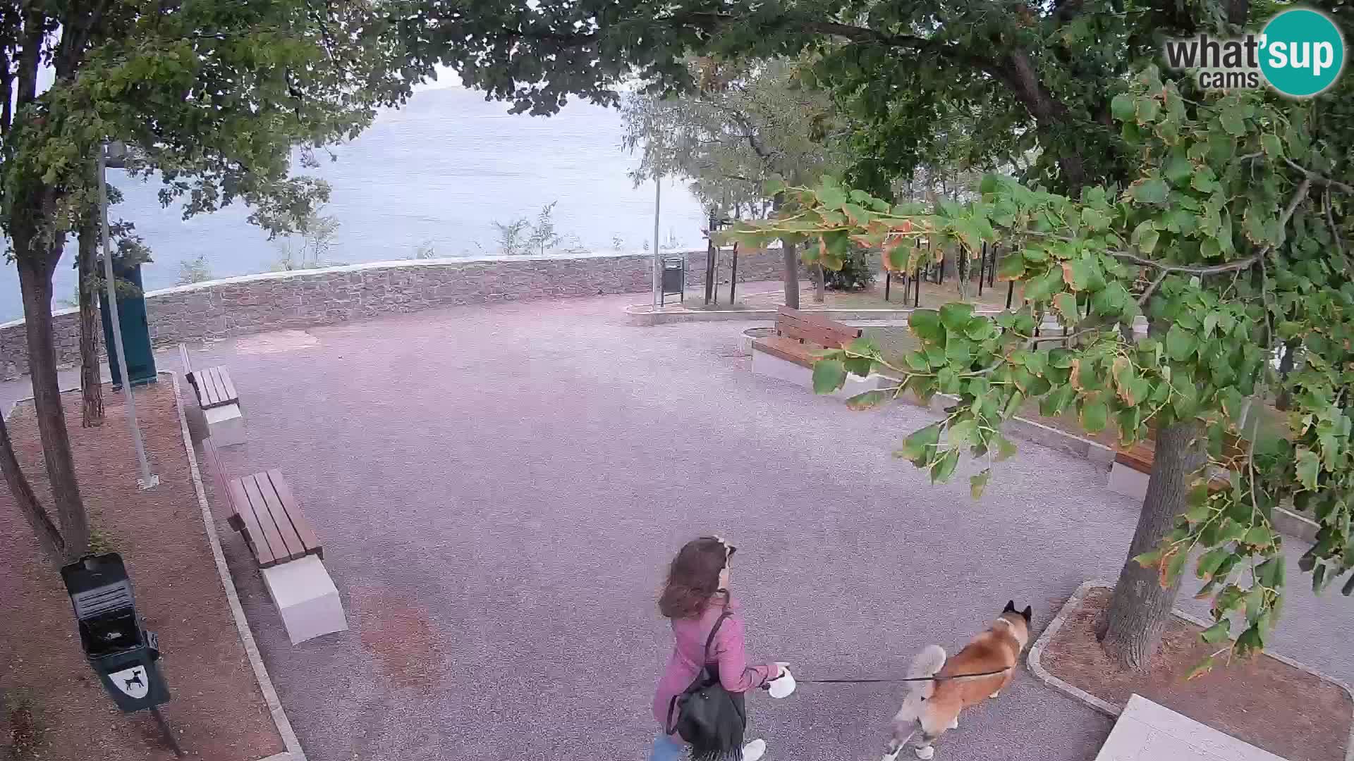 Senj Live Cam – Writers’ Park and the Velebit Channel
