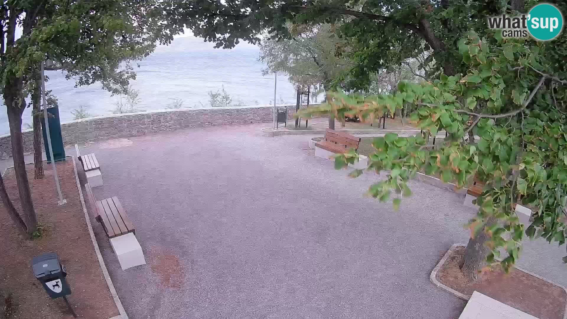 Senj Live Cam – Writers’ Park and the Velebit Channel