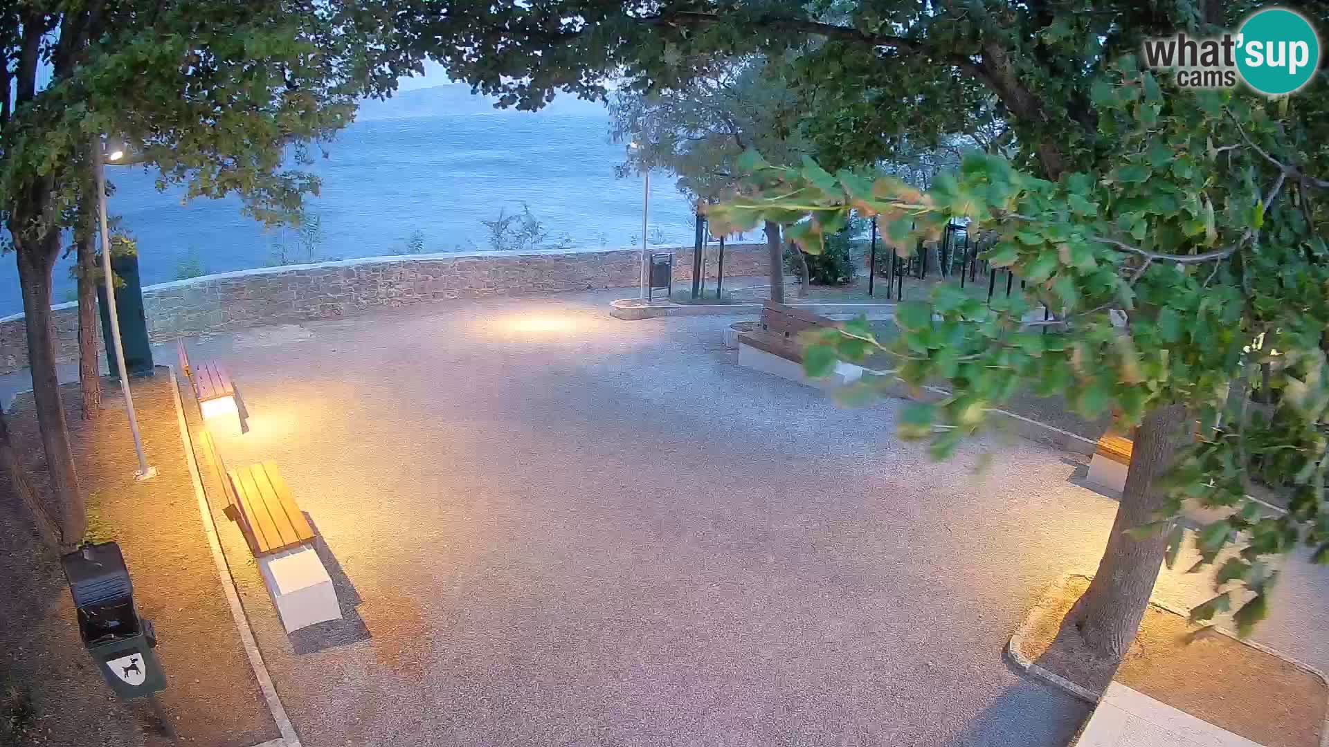Senj Live Cam – Writers’ Park and the Velebit Channel