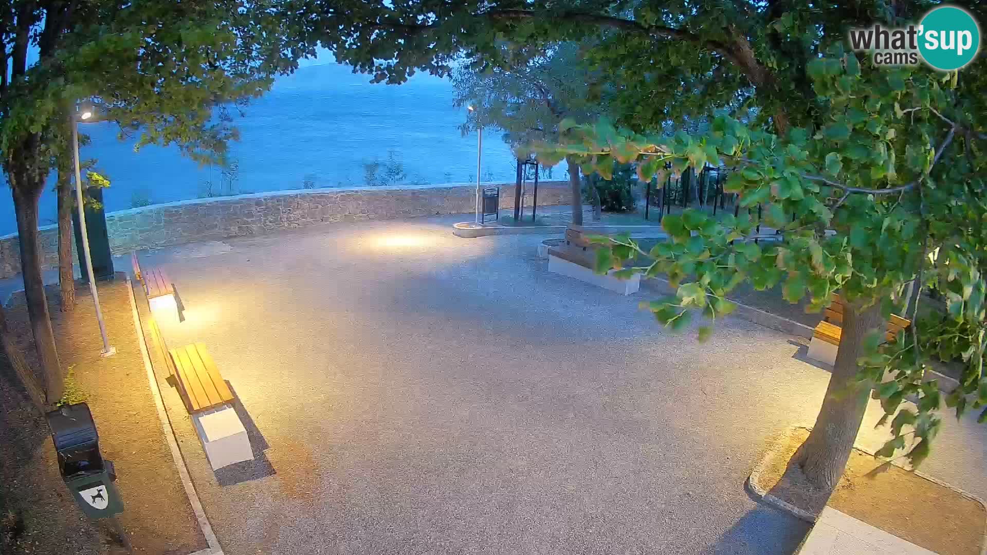 Senj Live Cam – Writers’ Park and the Velebit Channel