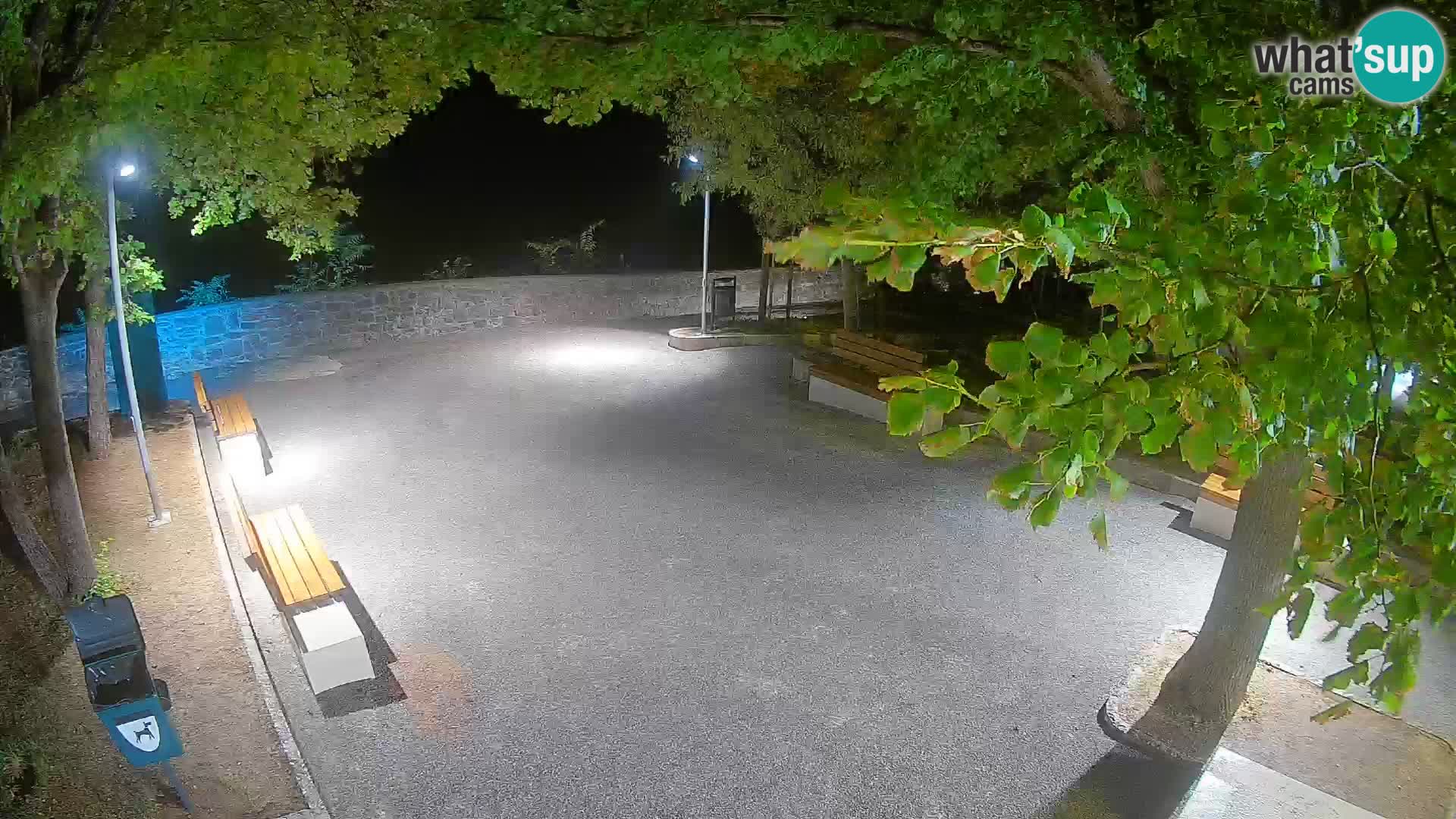 Senj Live Cam – Writers’ Park and the Velebit Channel