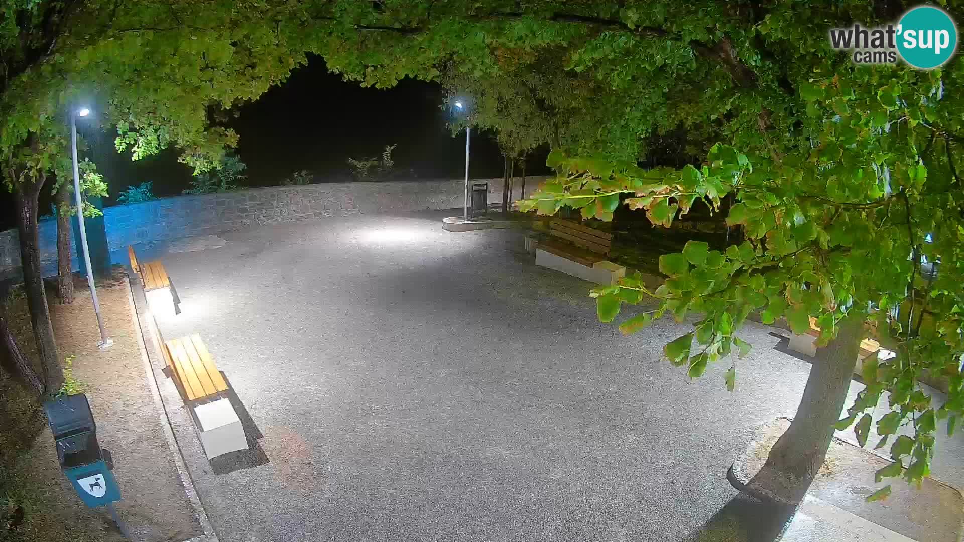 Senj Live Cam – Writers’ Park and the Velebit Channel