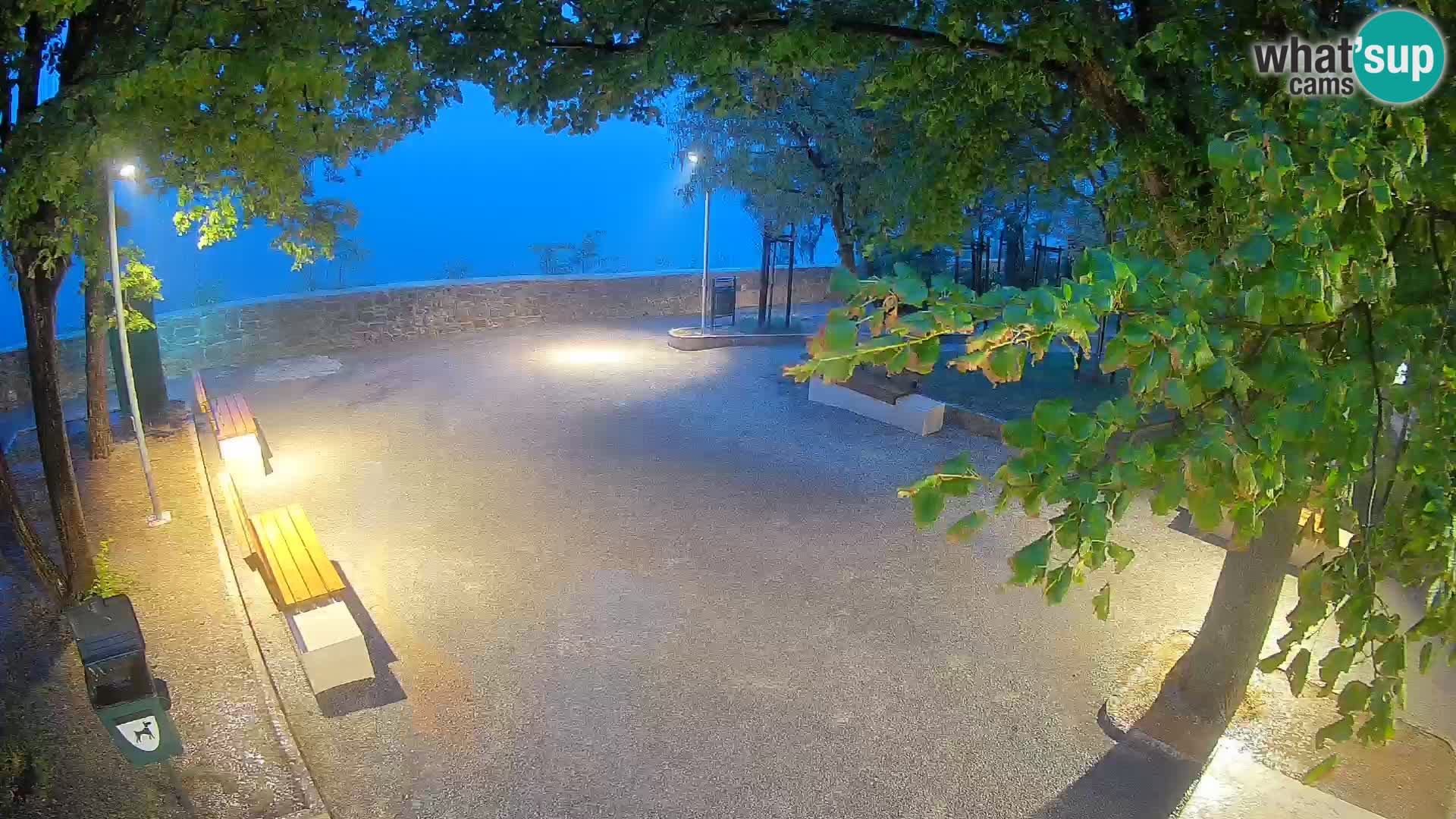 Senj Live Cam – Writers’ Park and the Velebit Channel