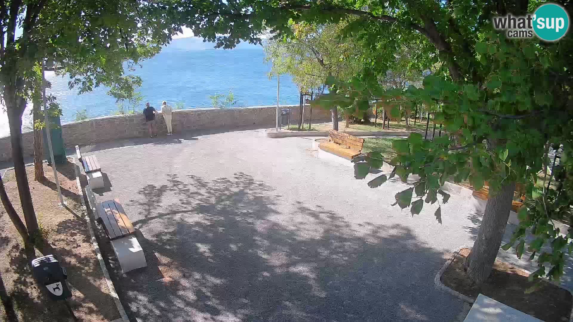 Senj Live Cam – Writers’ Park and the Velebit Channel