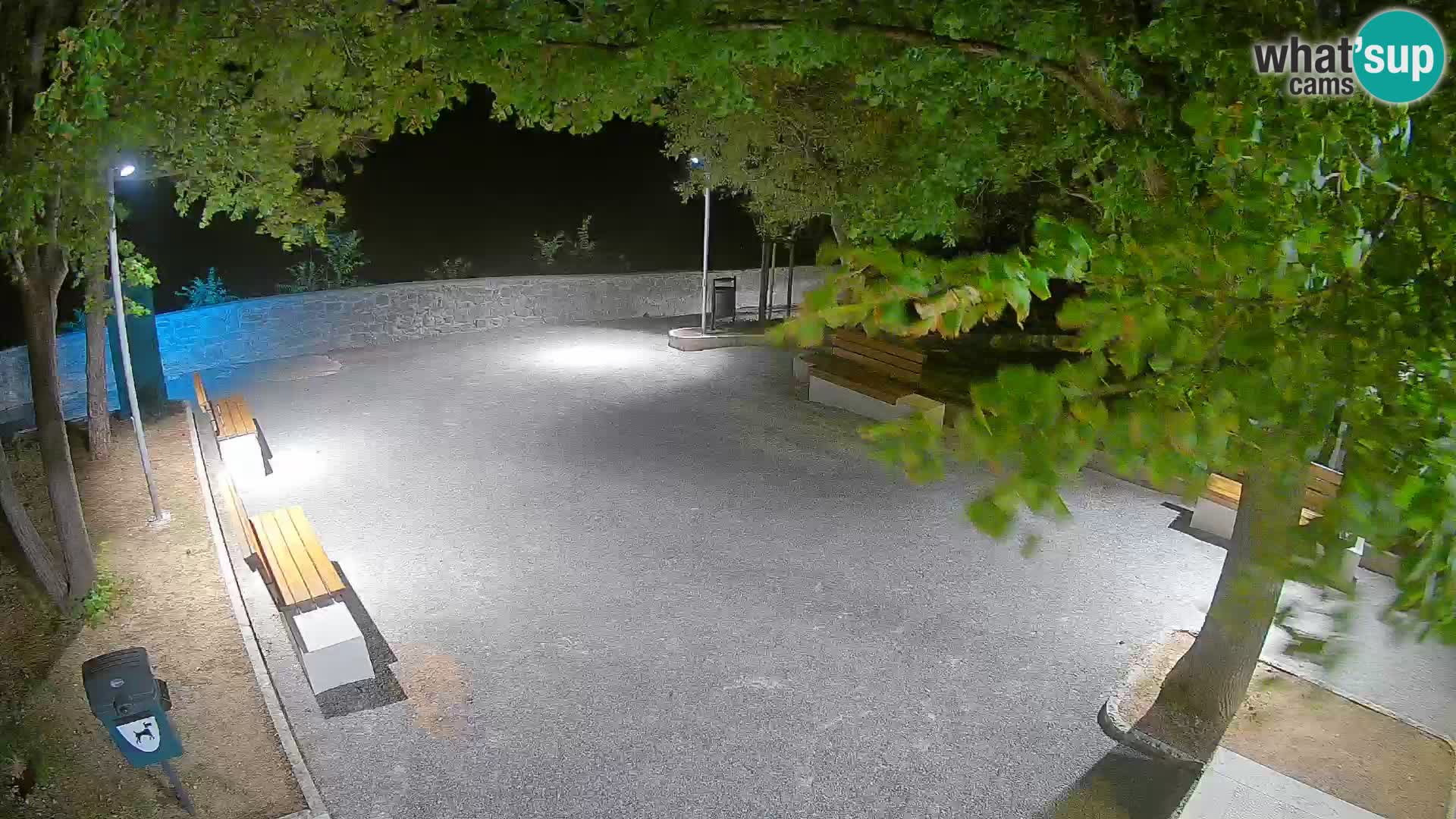 Senj Live Webcam – Schriftstellerpark und Velebit-Kanal