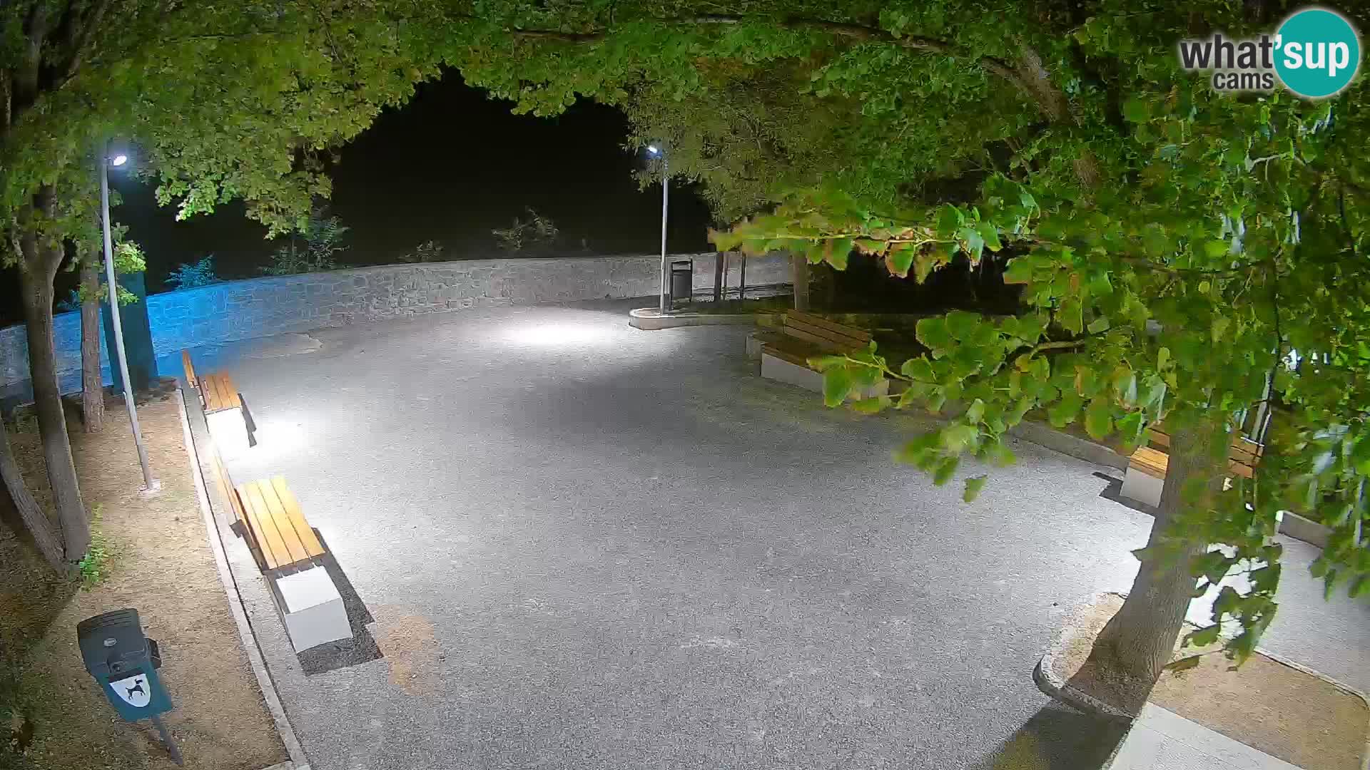 Senj Live Webcam – Schriftstellerpark und Velebit-Kanal