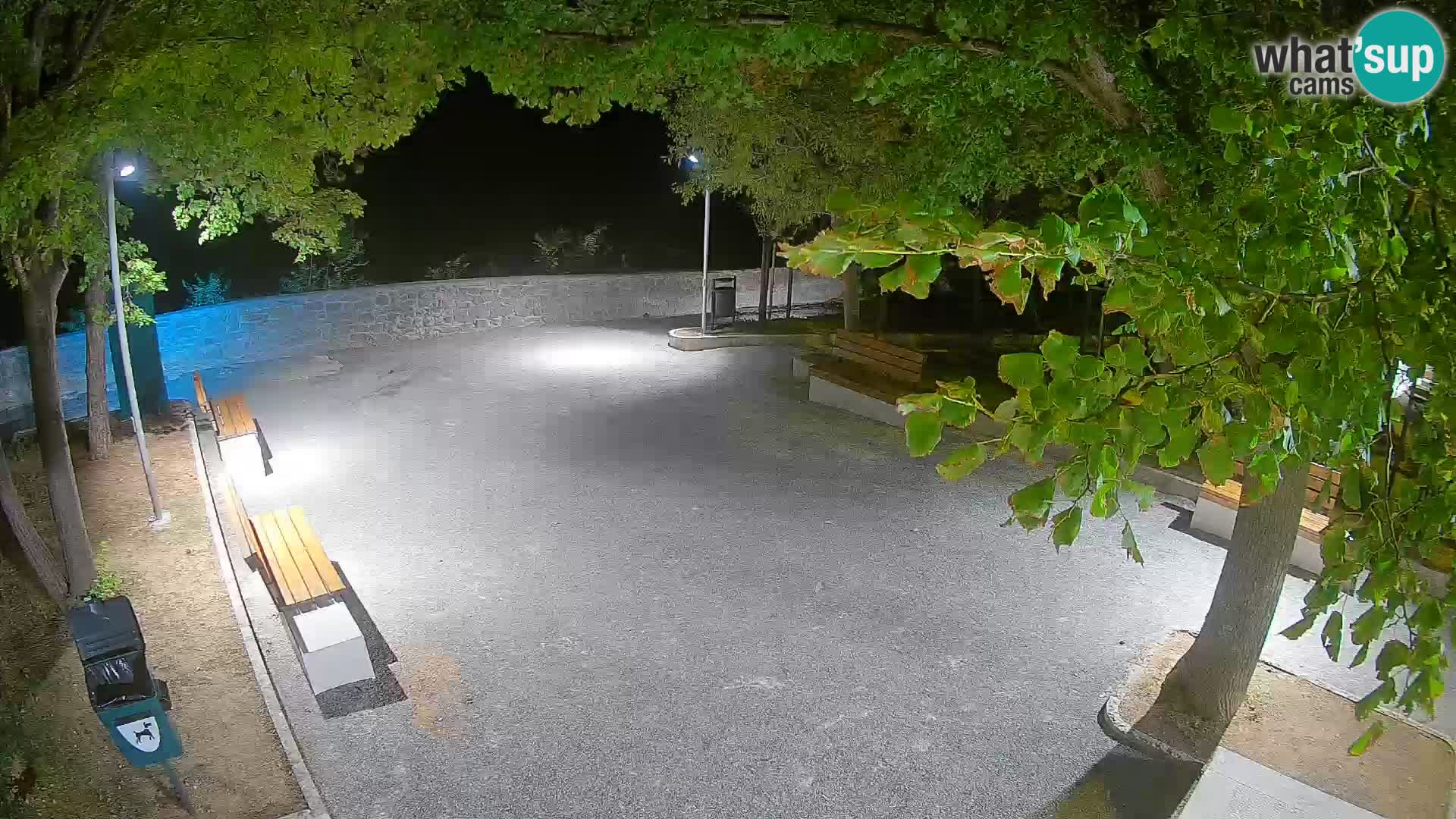Senj Live Cam – Writers’ Park and the Velebit Channel
