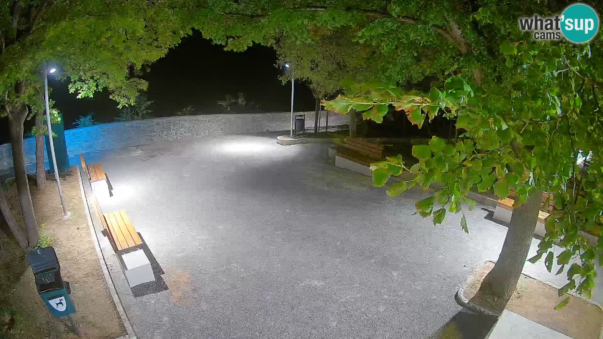 Senj Live Webcam – Schriftstellerpark und Velebit-Kanal