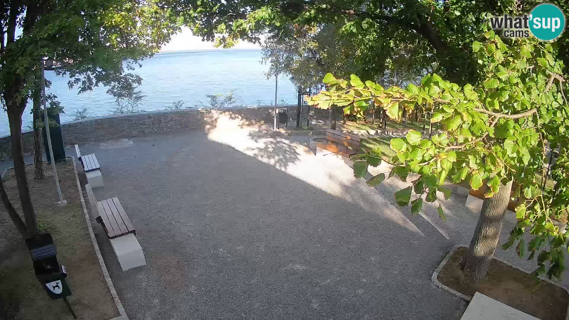 Senj Live Cam – Writers’ Park and the Velebit Channel