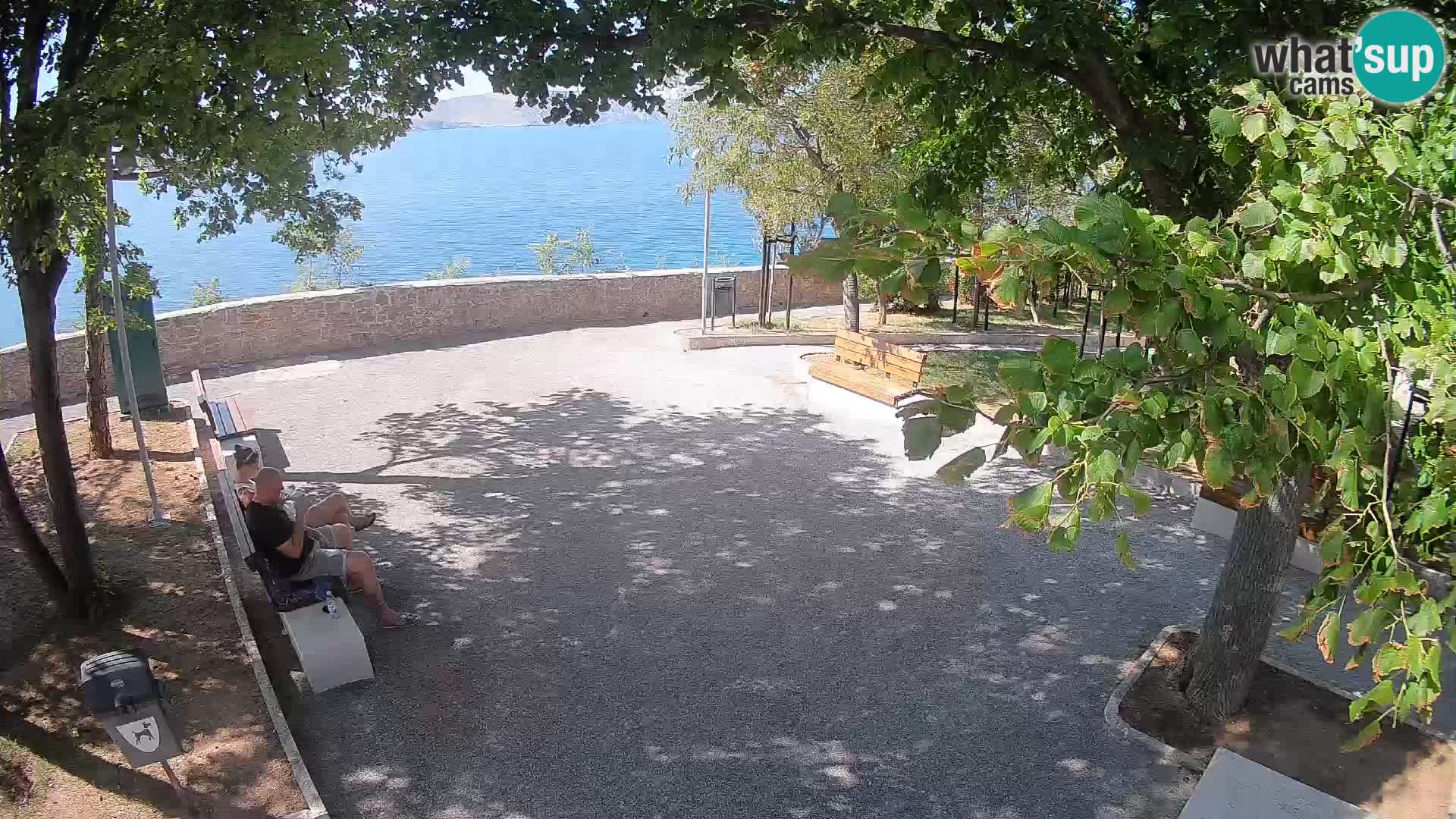 Senj Live Cam – Writers’ Park and the Velebit Channel