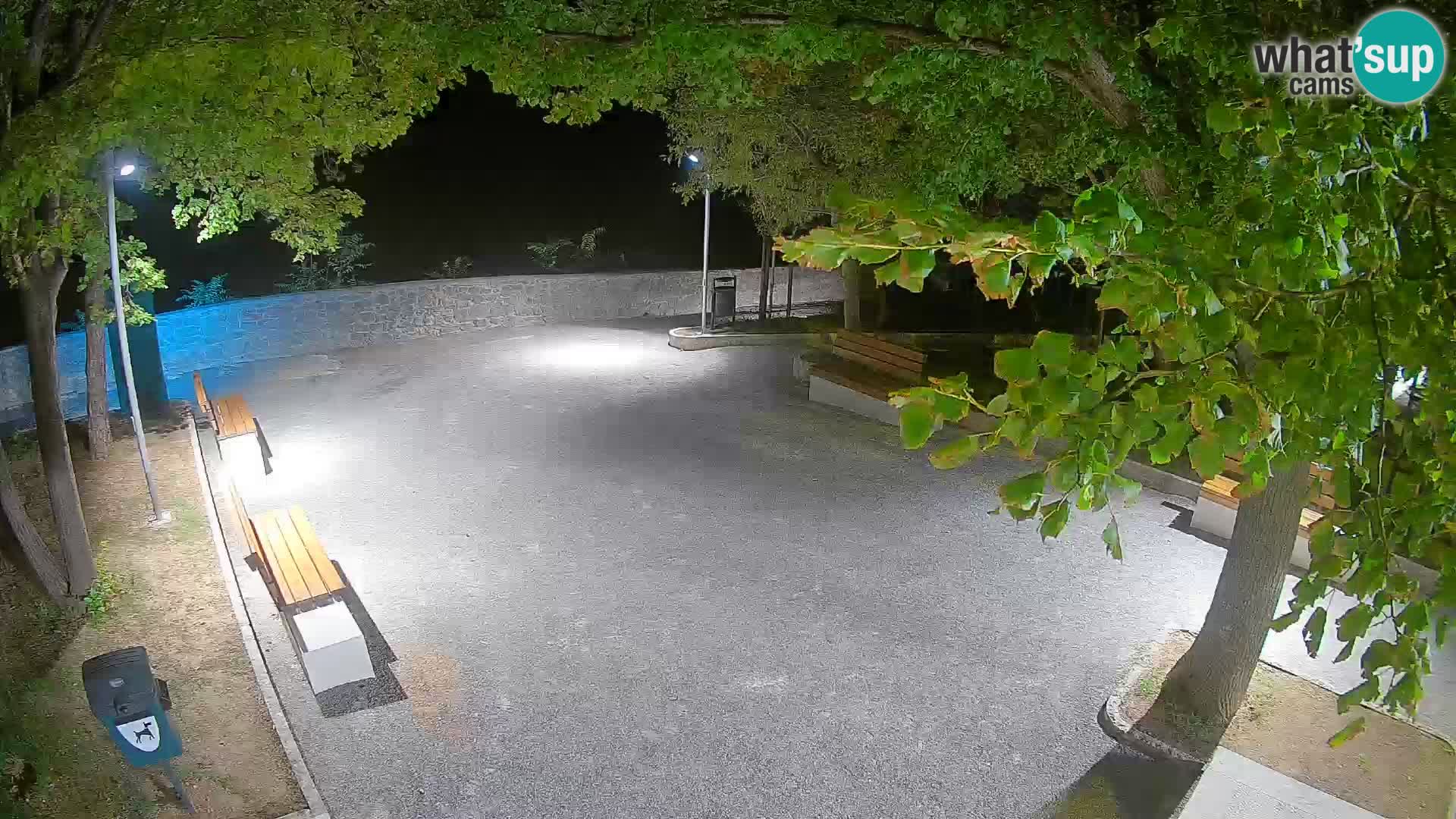 Senj Live Cam – Writers’ Park and the Velebit Channel