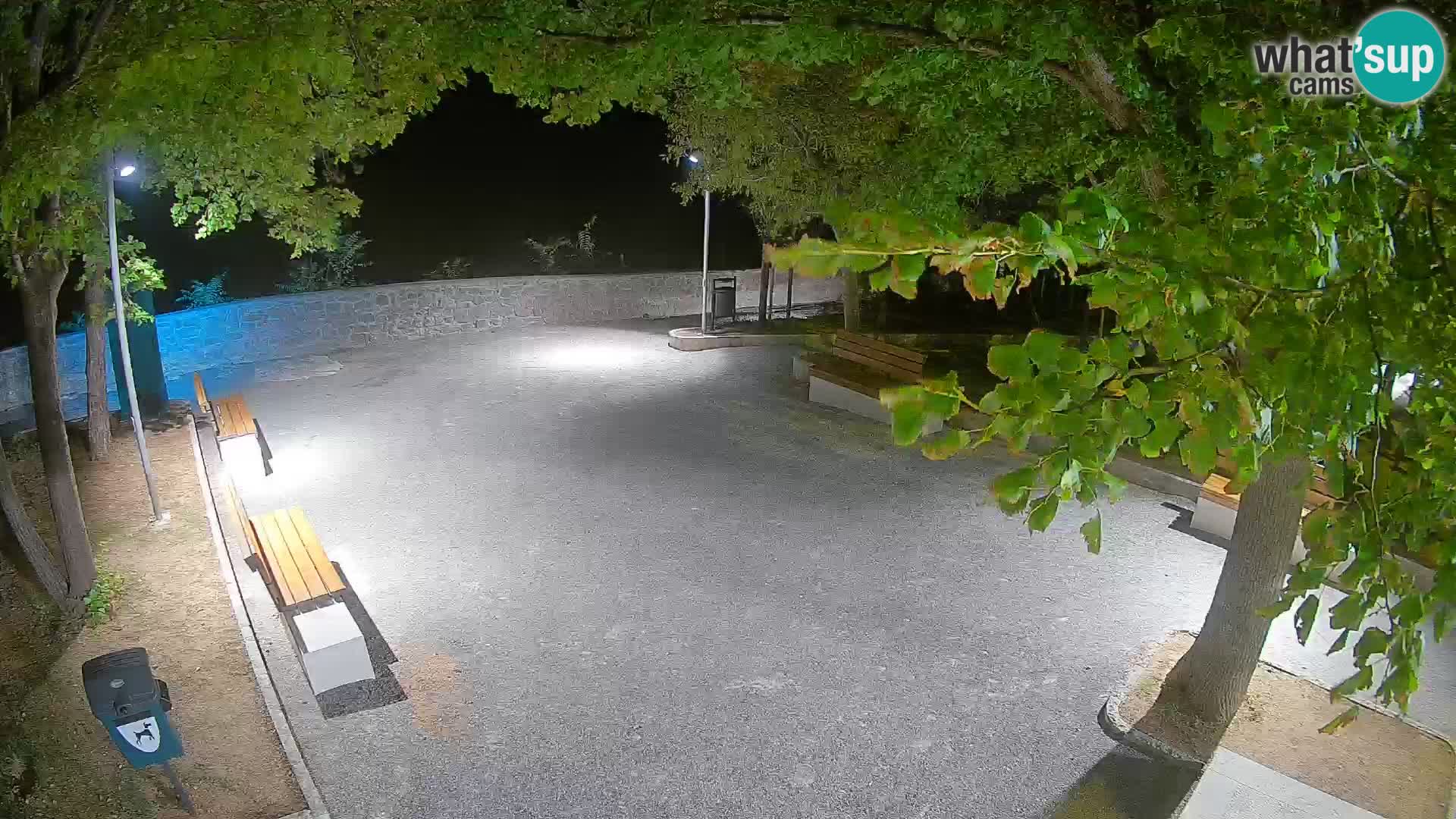 Senj Live Webcam – Schriftstellerpark und Velebit-Kanal