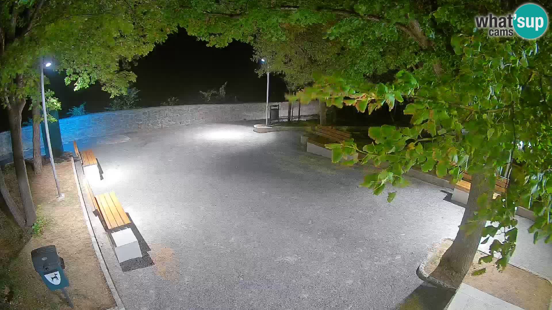 Senj Live Cam – Writers’ Park and the Velebit Channel