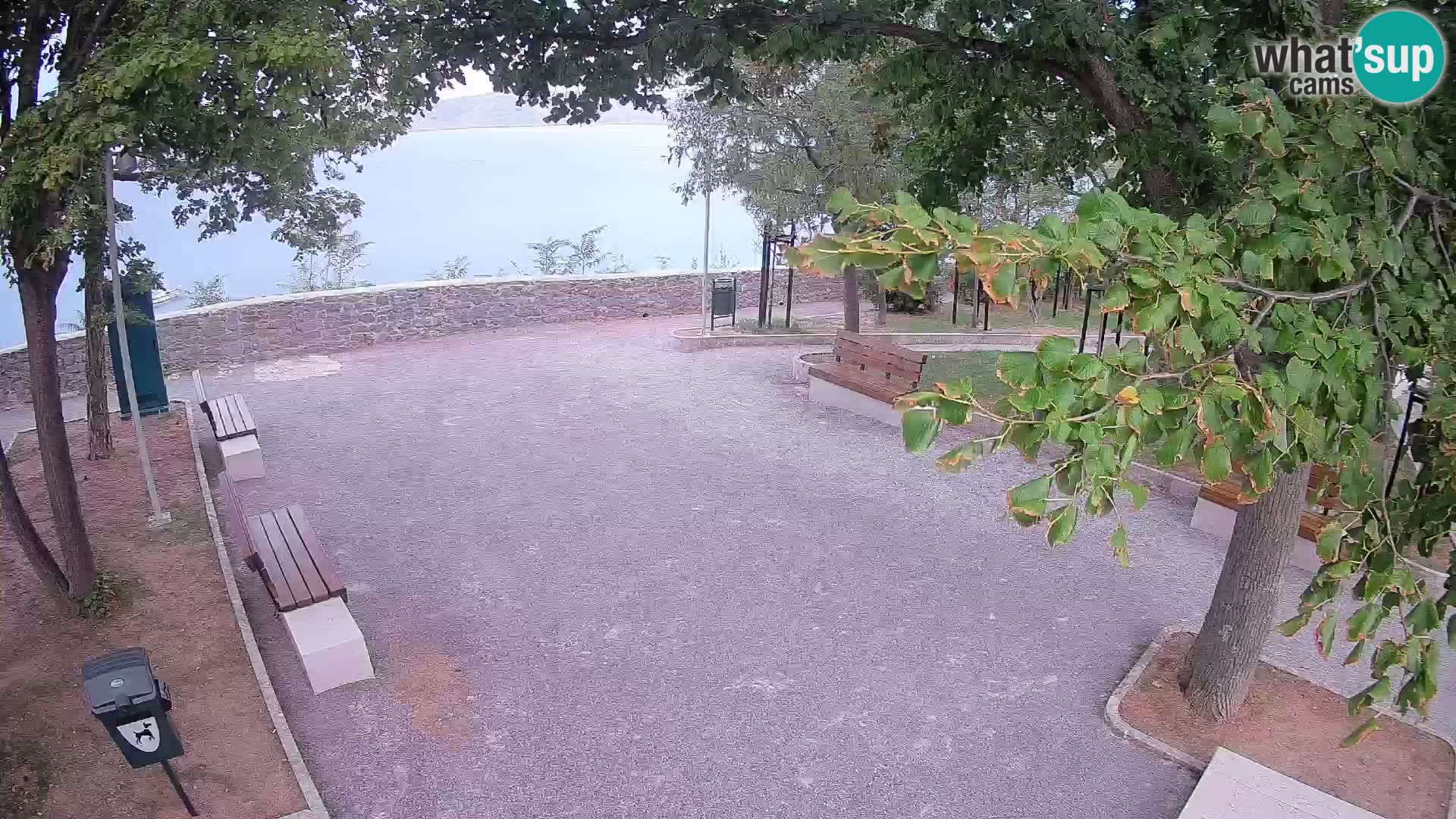 Senj Live Cam – Writers’ Park and the Velebit Channel