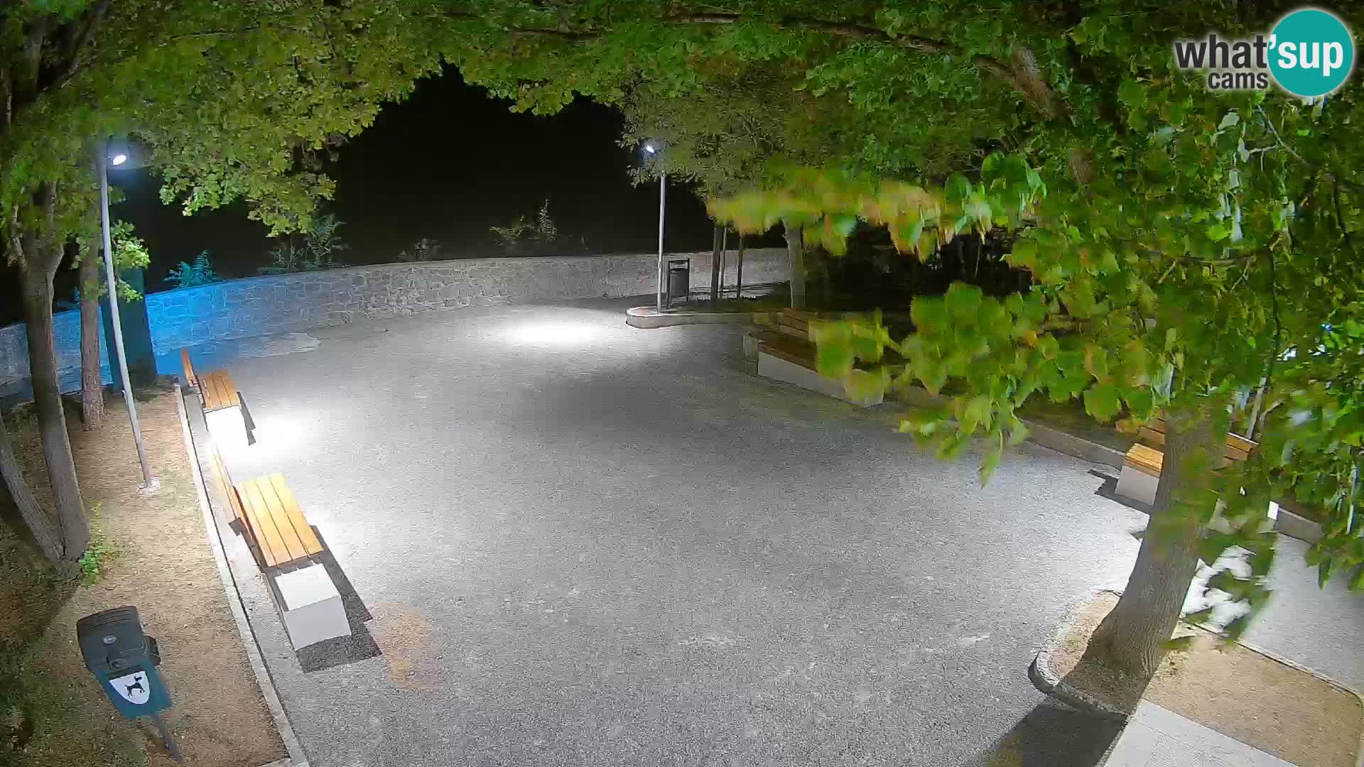 Senj Live Cam – Writers’ Park and the Velebit Channel