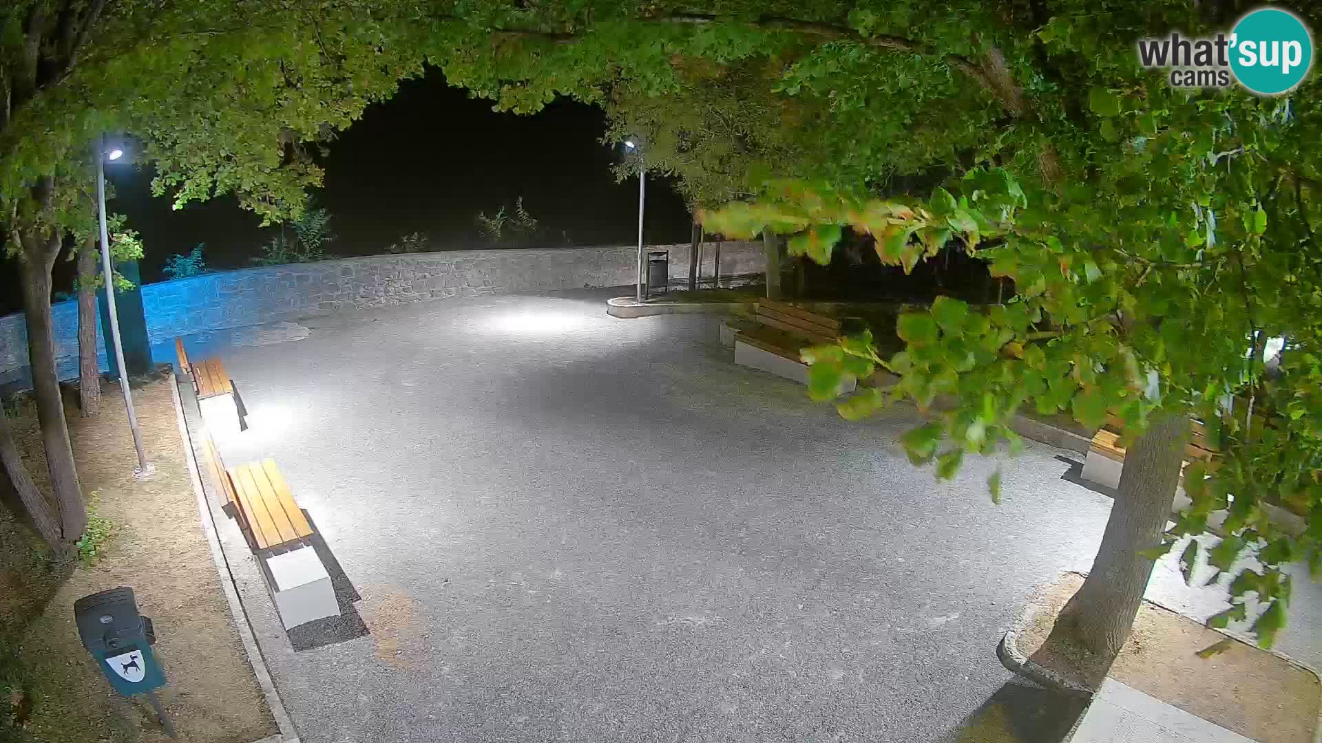 Senj Live Webcam – Schriftstellerpark und Velebit-Kanal