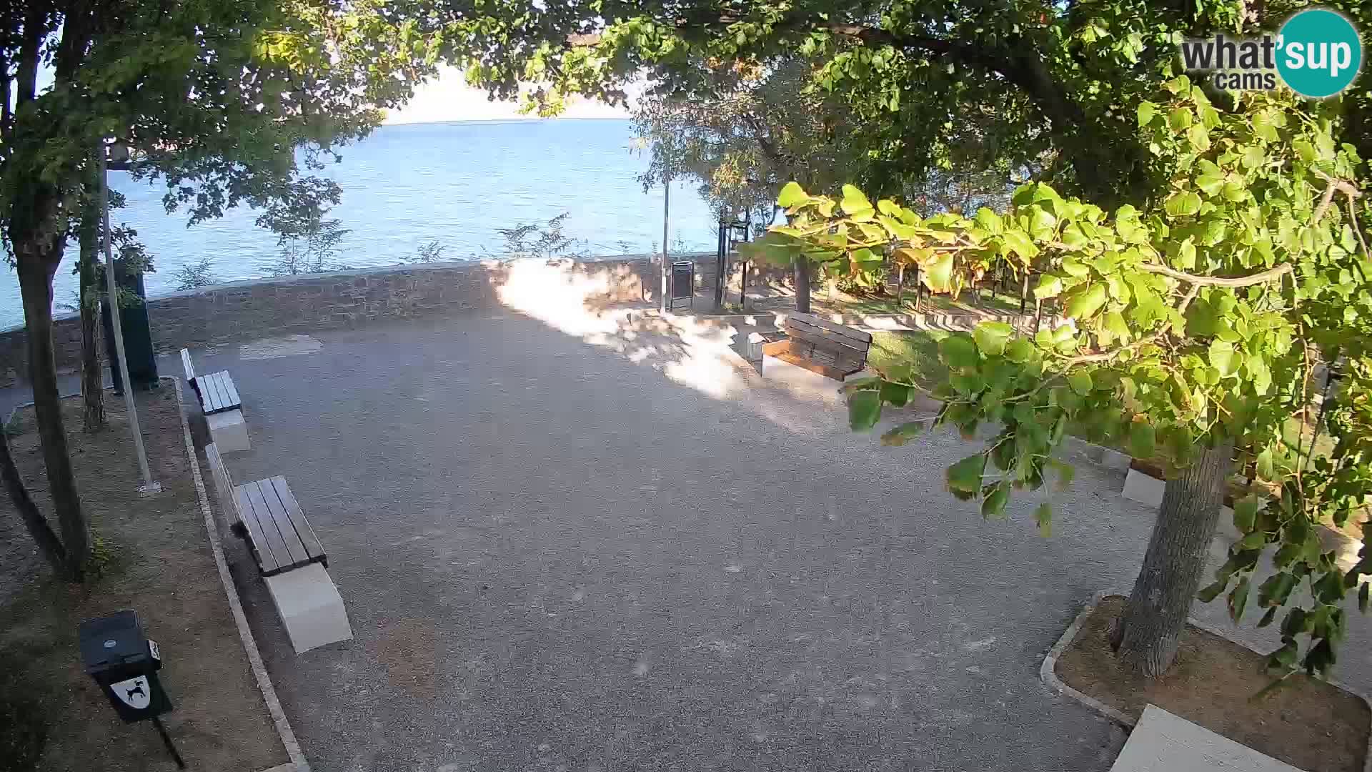 Senj Live Cam – Writers’ Park and the Velebit Channel