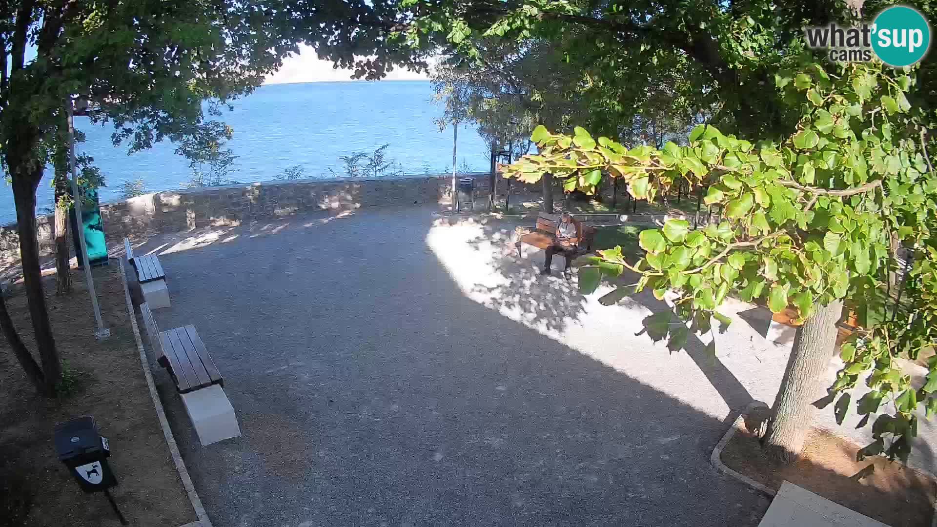 Senj Live Cam – Writers’ Park and the Velebit Channel