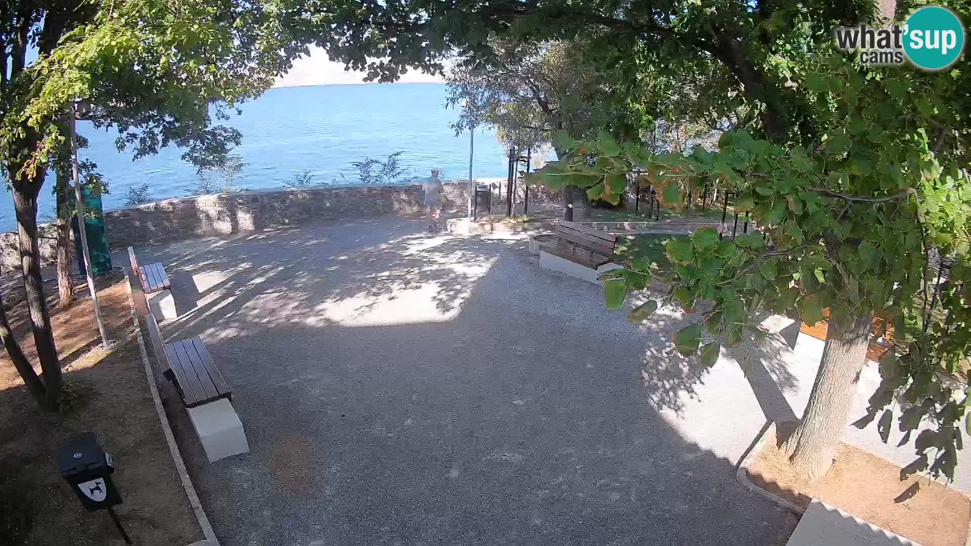 Senj Live Cam – Writers’ Park and the Velebit Channel