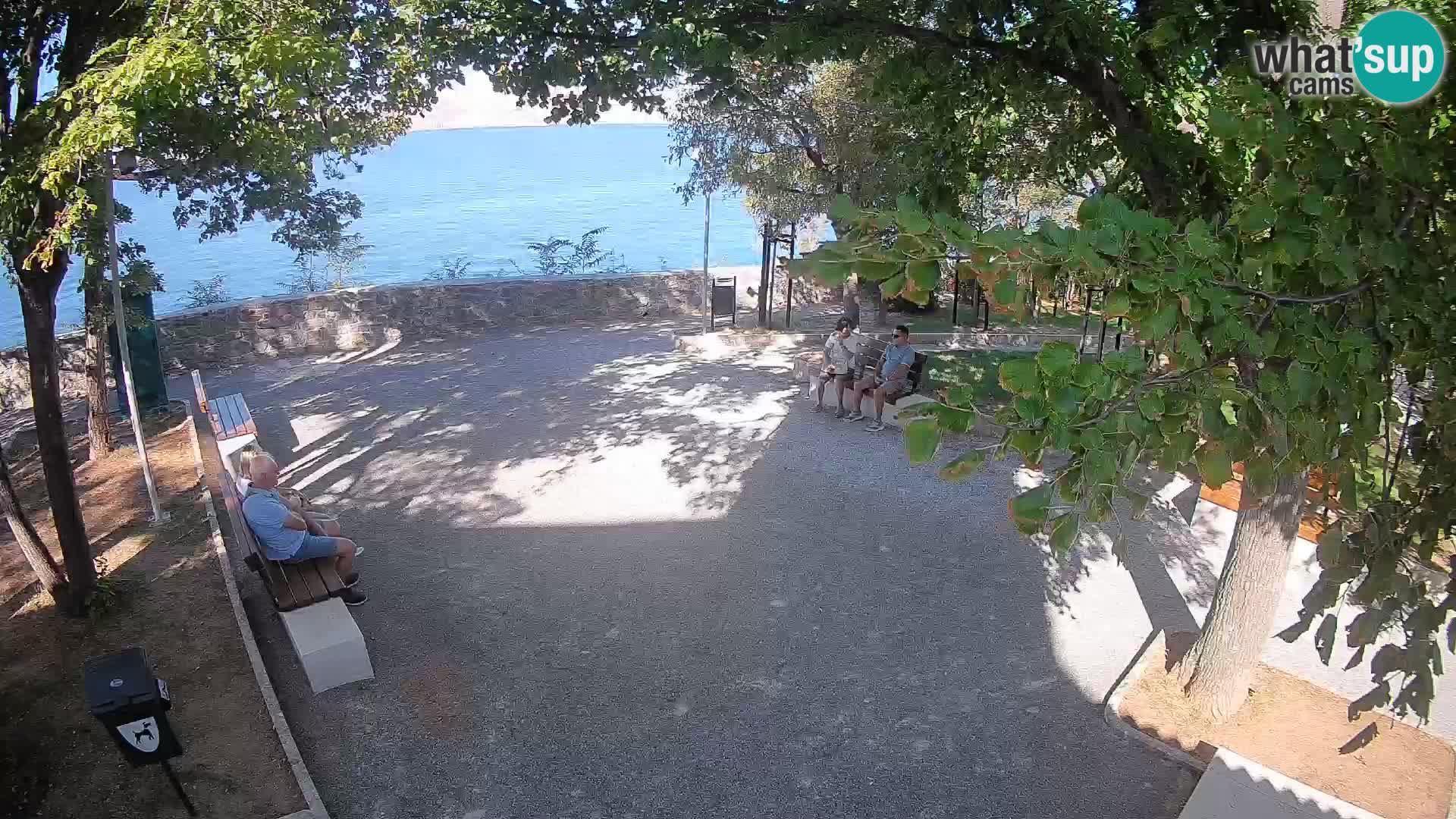 Senj Live Cam – Writers’ Park and the Velebit Channel