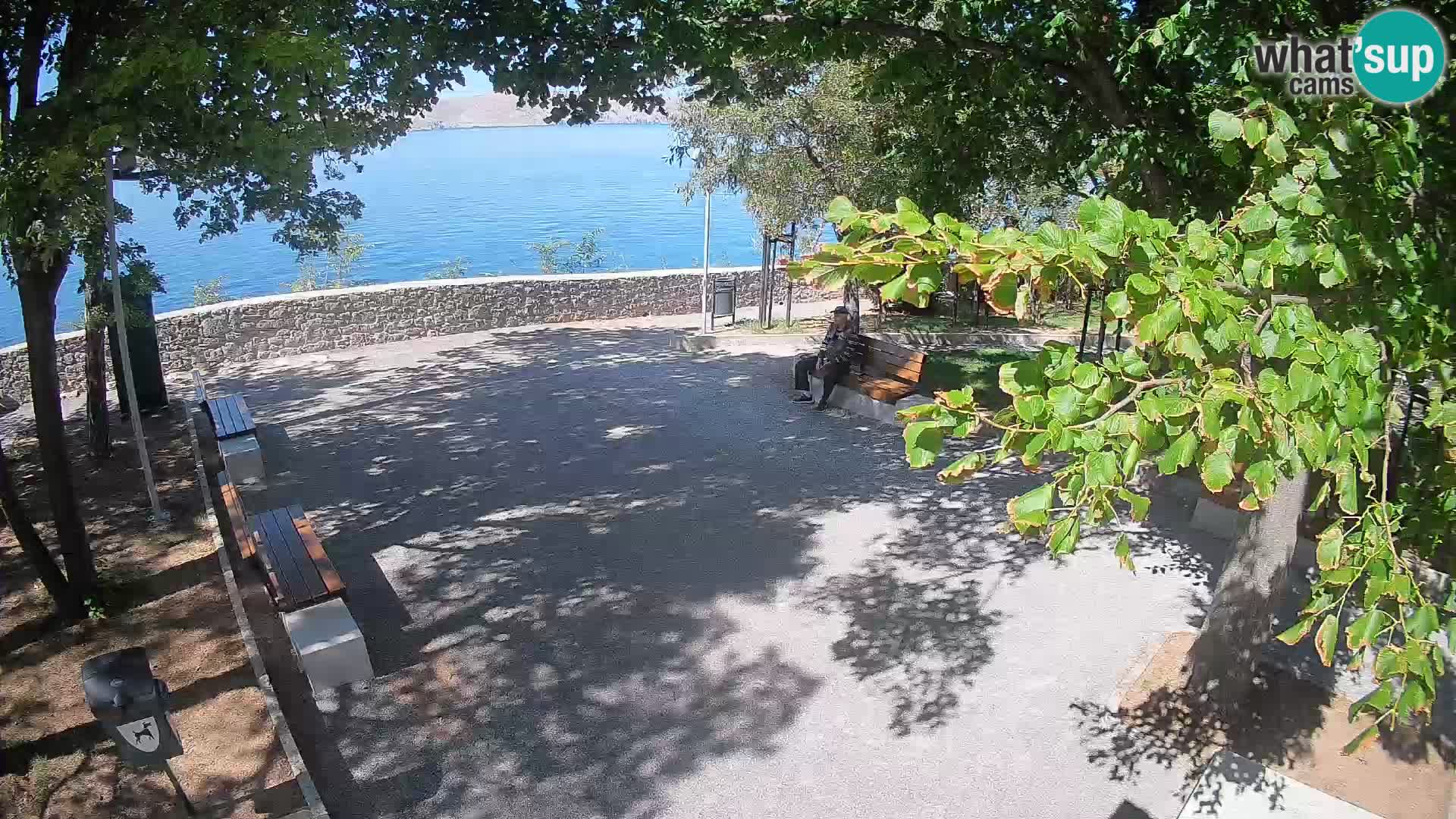 Senj Live Cam – Writers’ Park and the Velebit Channel