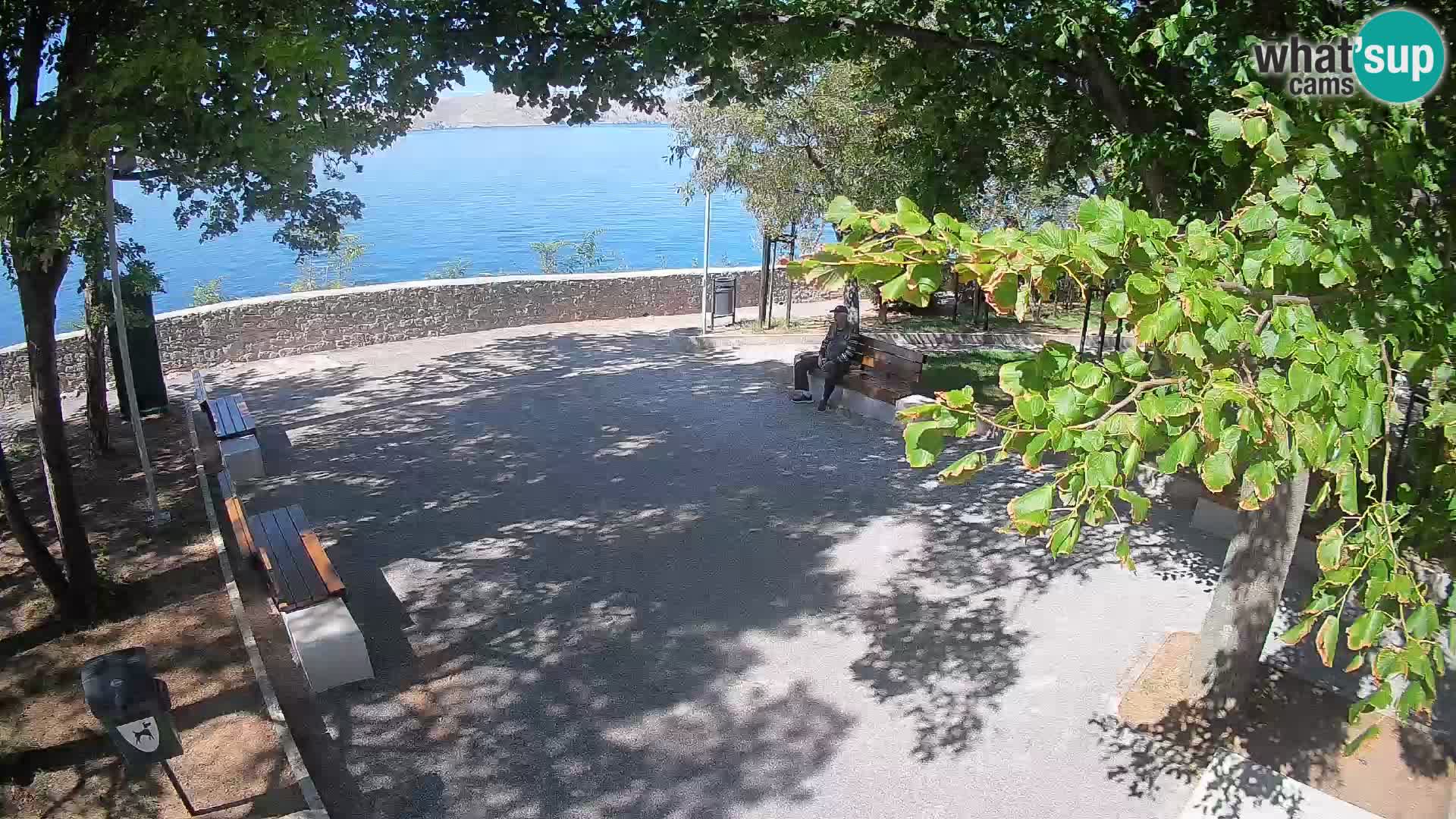 Senj Live Cam – Writers’ Park and the Velebit Channel