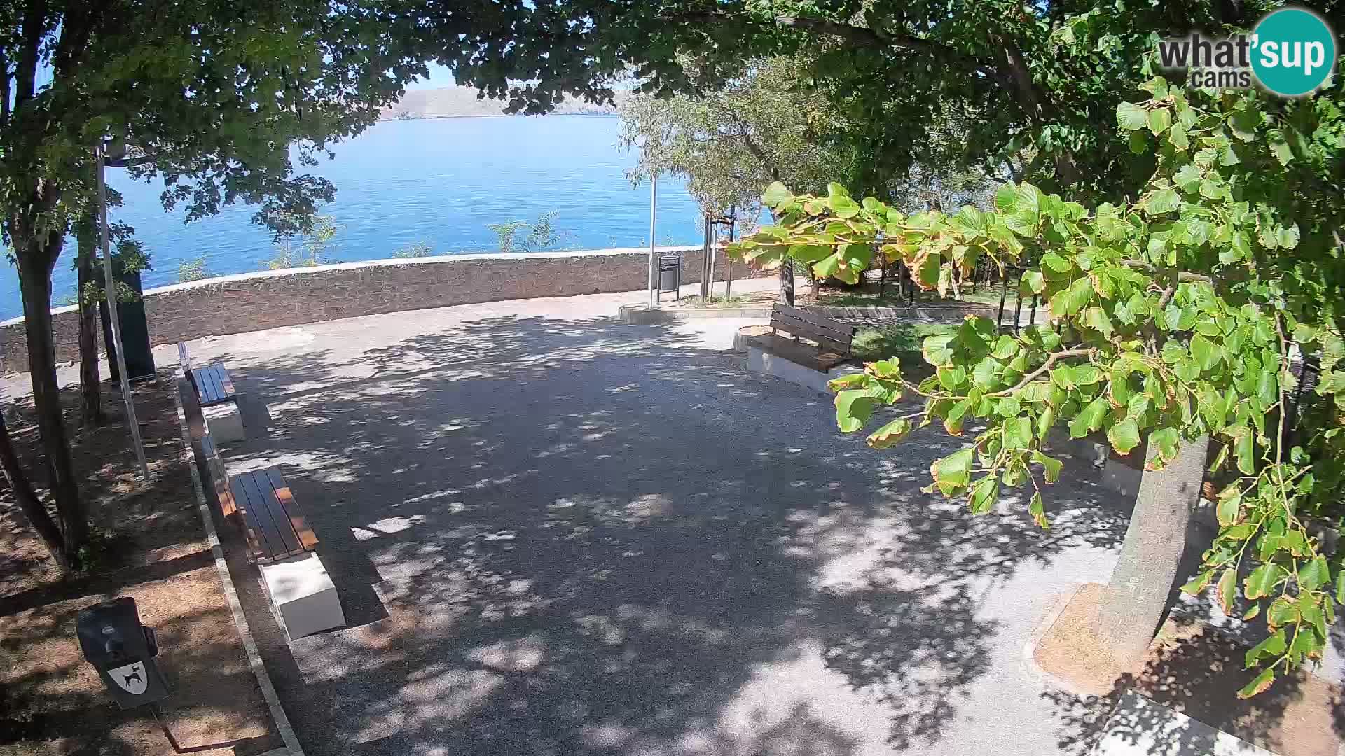 Senj Live Cam – Writers’ Park and the Velebit Channel