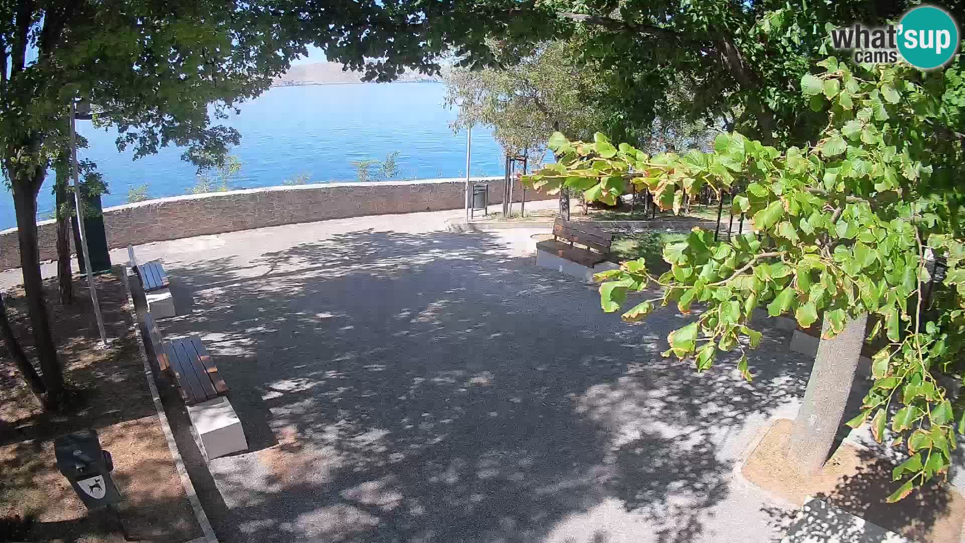 Senj Live Cam – Writers’ Park and the Velebit Channel