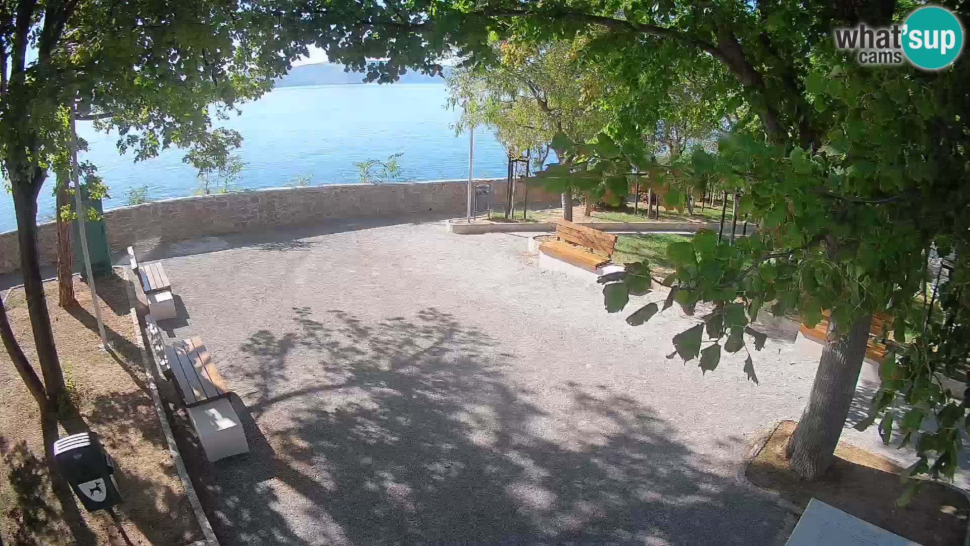 Senj Live Cam – Writers’ Park and the Velebit Channel
