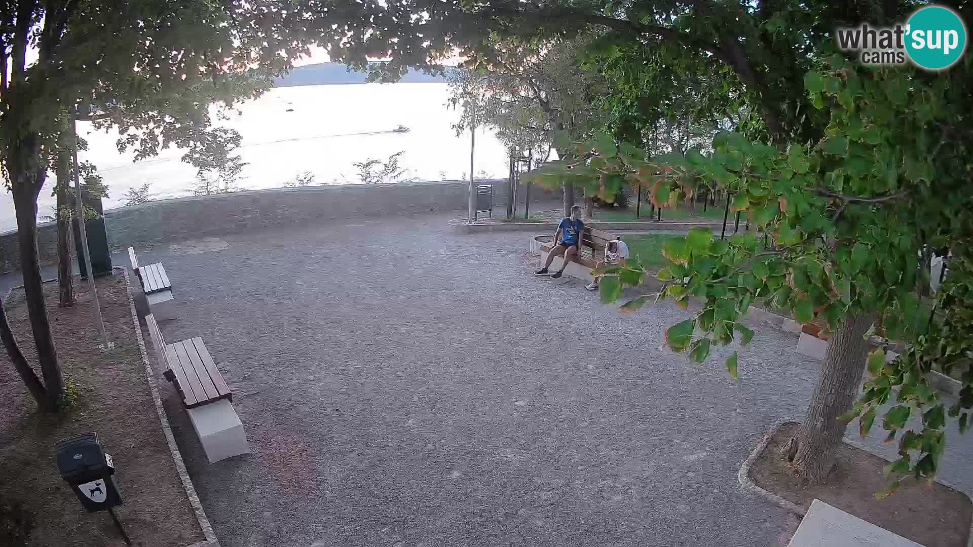 Senj Live Cam – Writers’ Park and the Velebit Channel