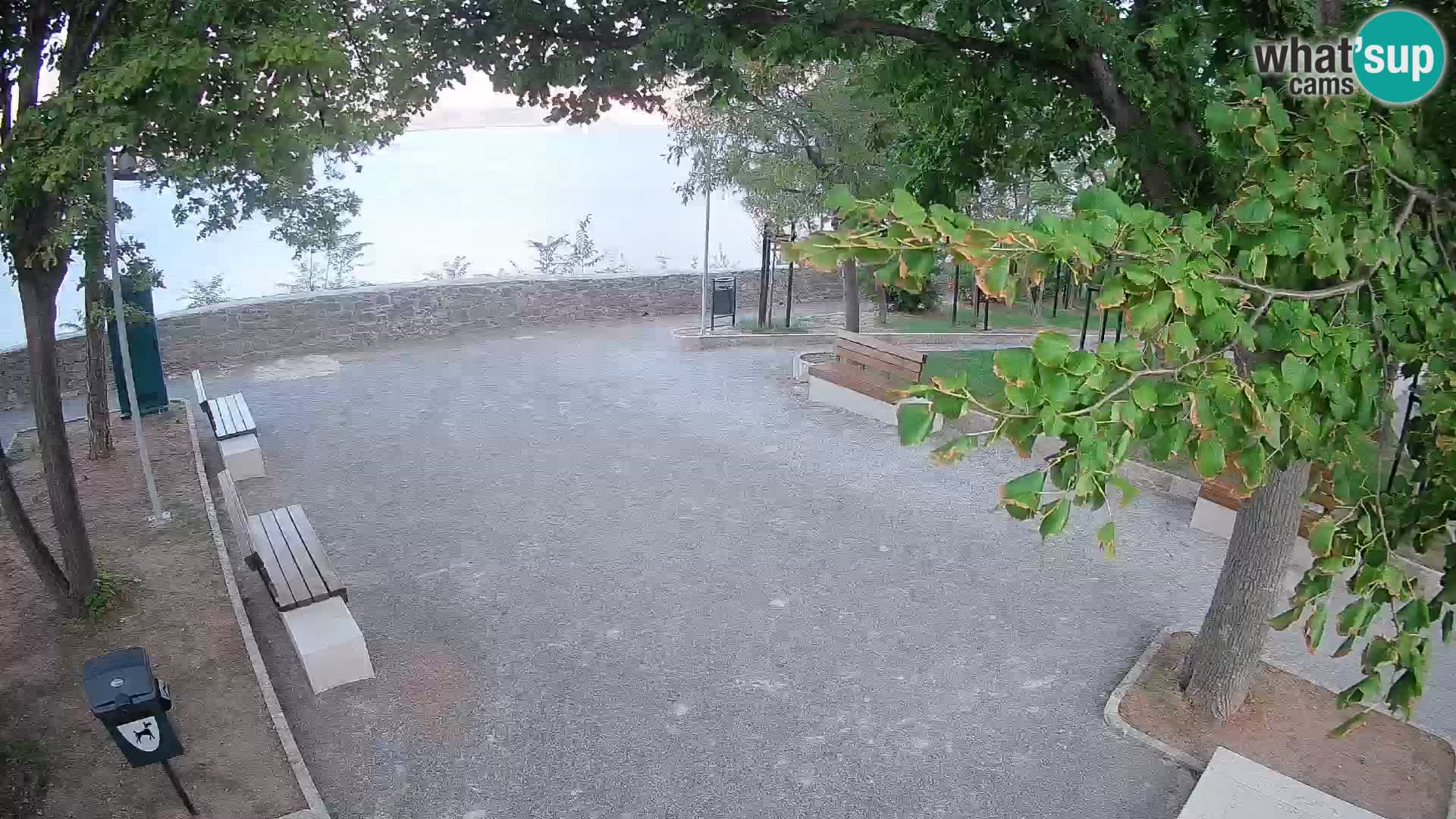 Senj Live Cam – Writers’ Park and the Velebit Channel