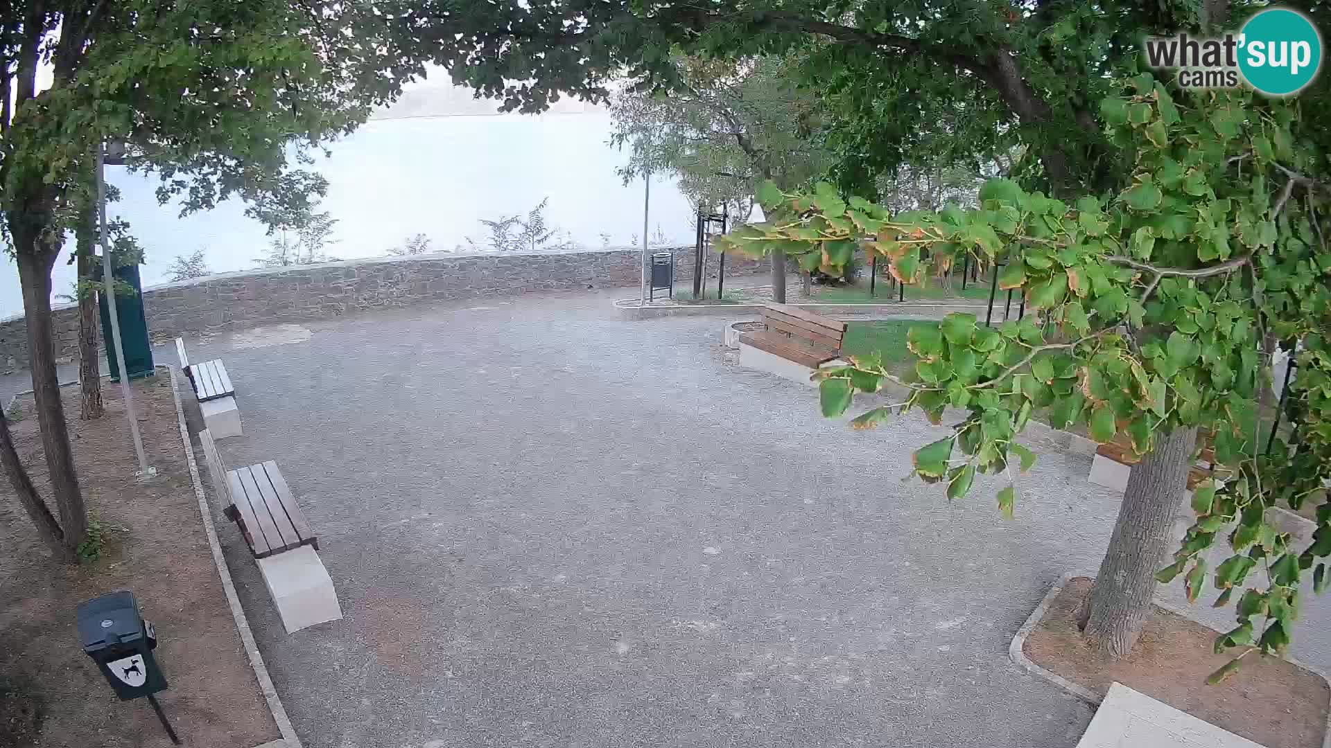 Senj Live Cam – Writers’ Park and the Velebit Channel