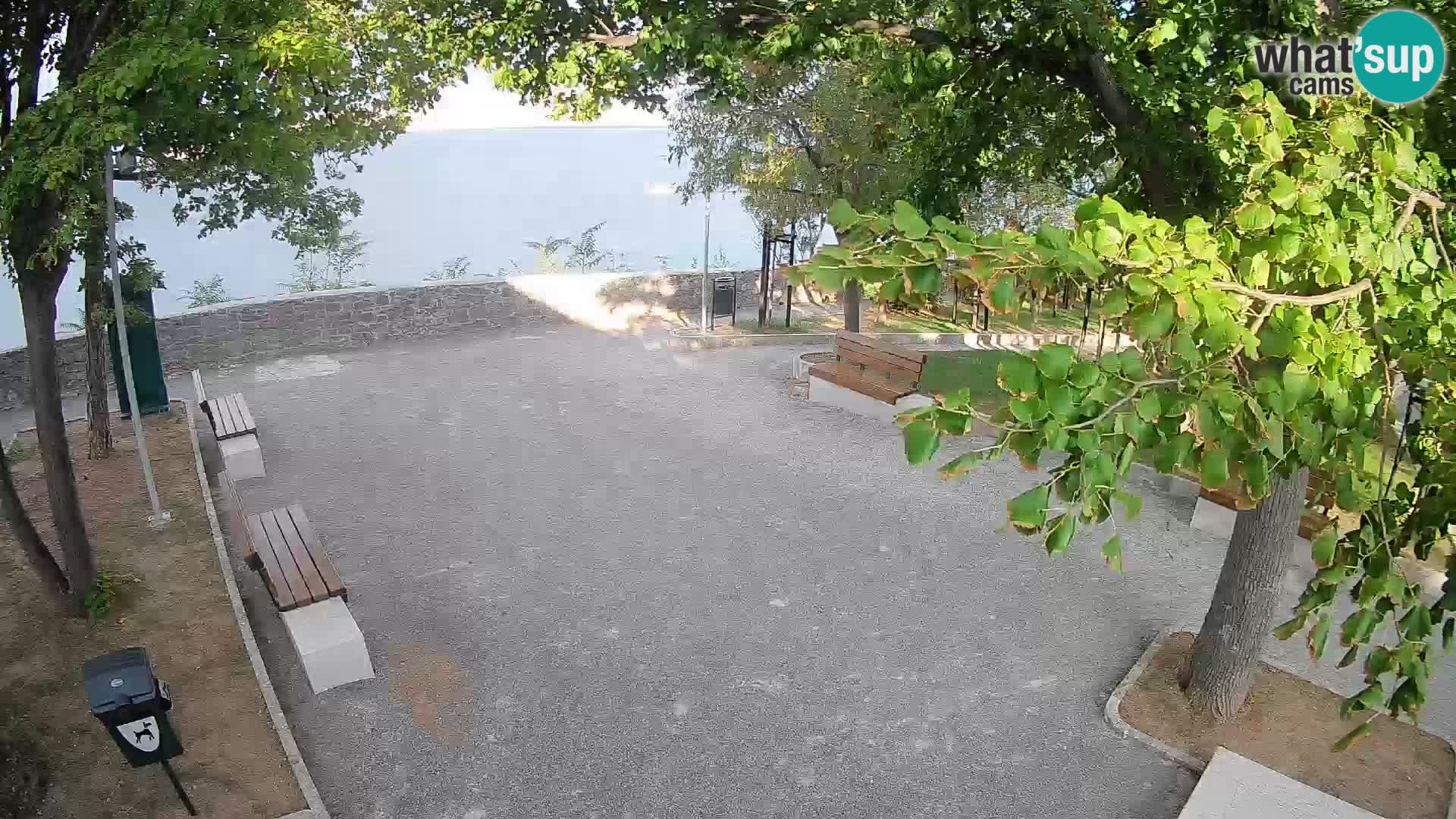 Senj Live Cam – Writers’ Park and the Velebit Channel