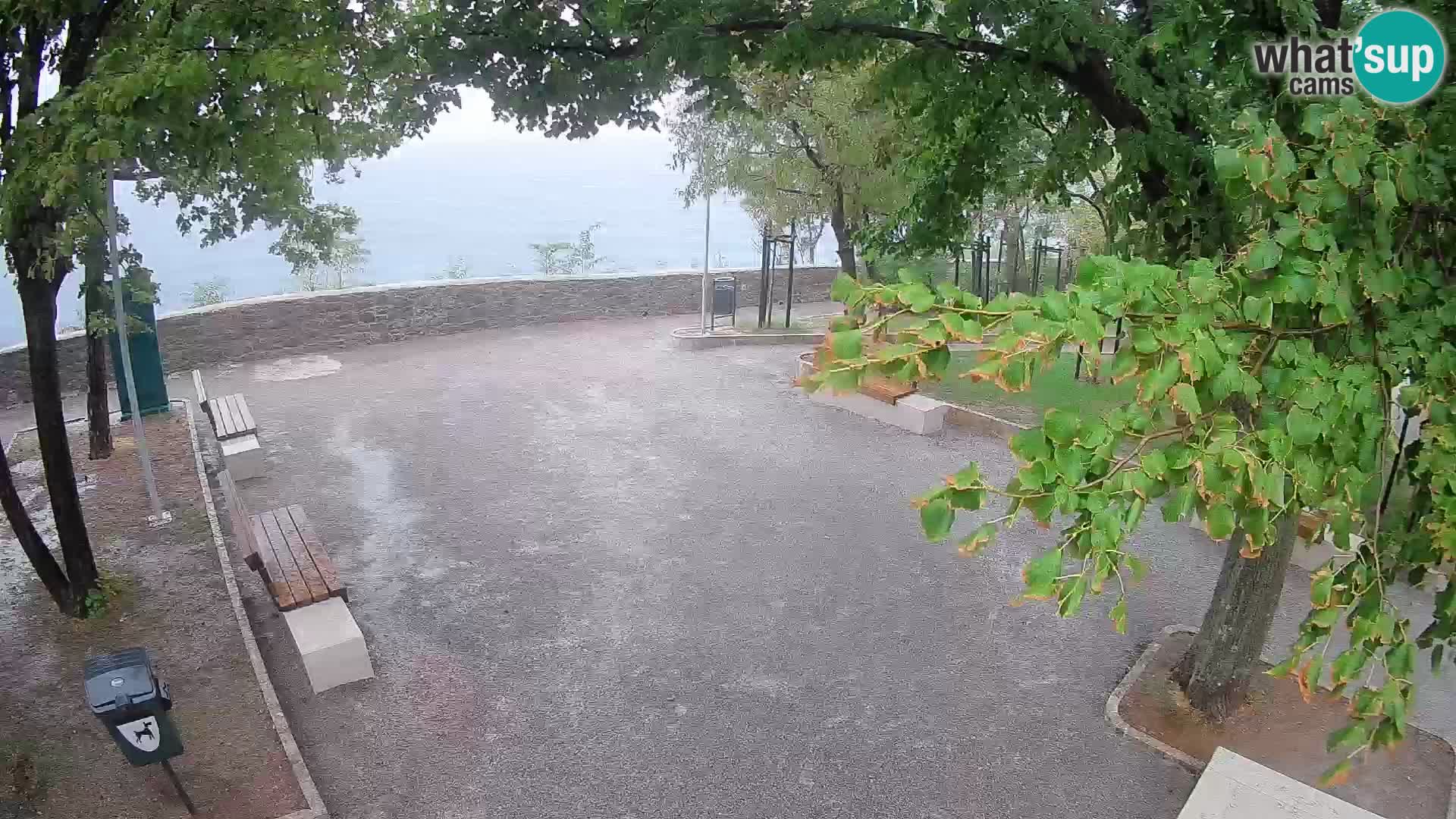 Senj Live Cam – Writers’ Park and the Velebit Channel